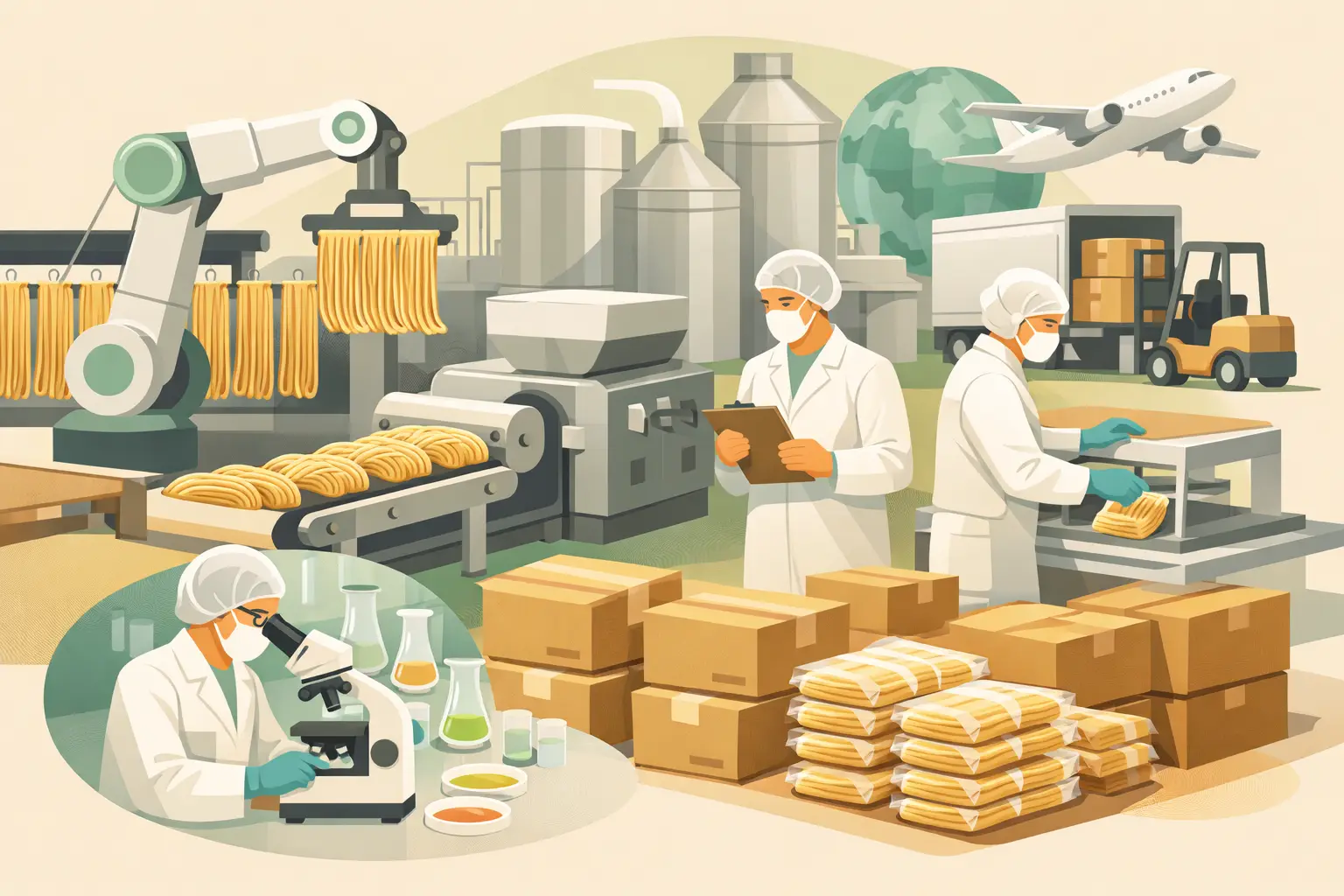 Automation to Increase Efficiency in Noodle Manufacturing