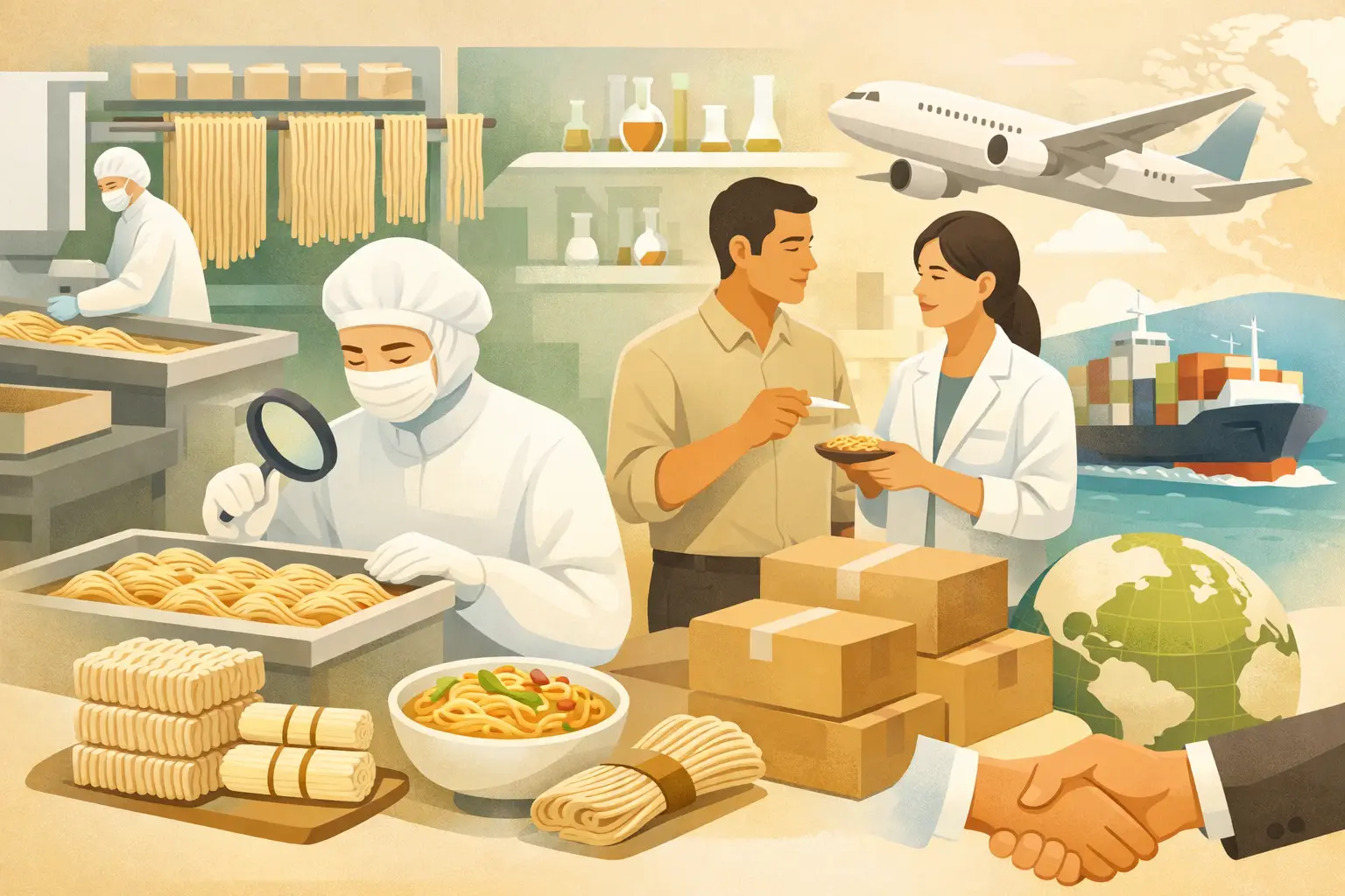 OEM Noodle Manufacturing in Asia for Global Export