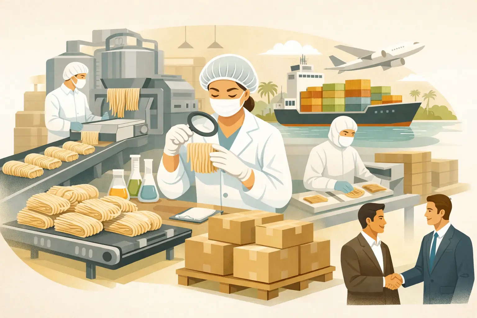 OEM Noodle Manufacturing in Malaysia for Importers