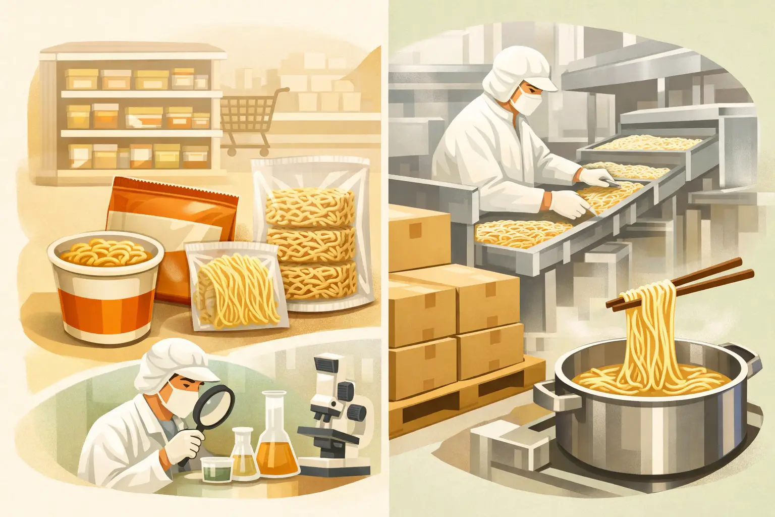 Retail Noodles Versus Foodservice Noodles