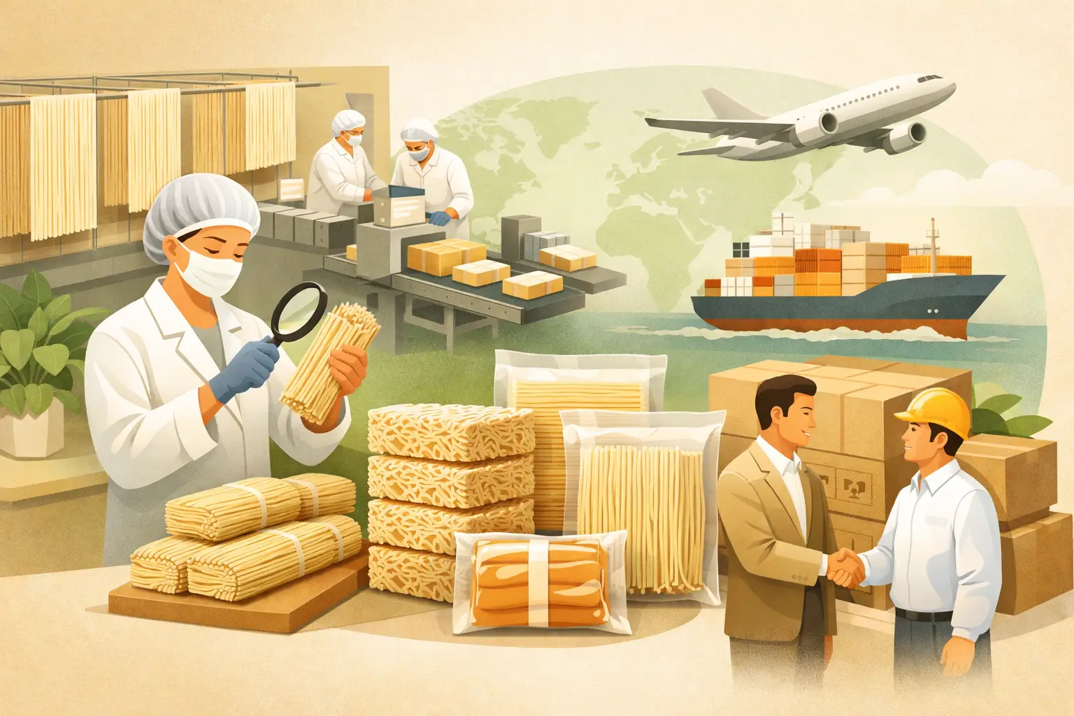 How Noodle Manufacturers Meet Export Standards