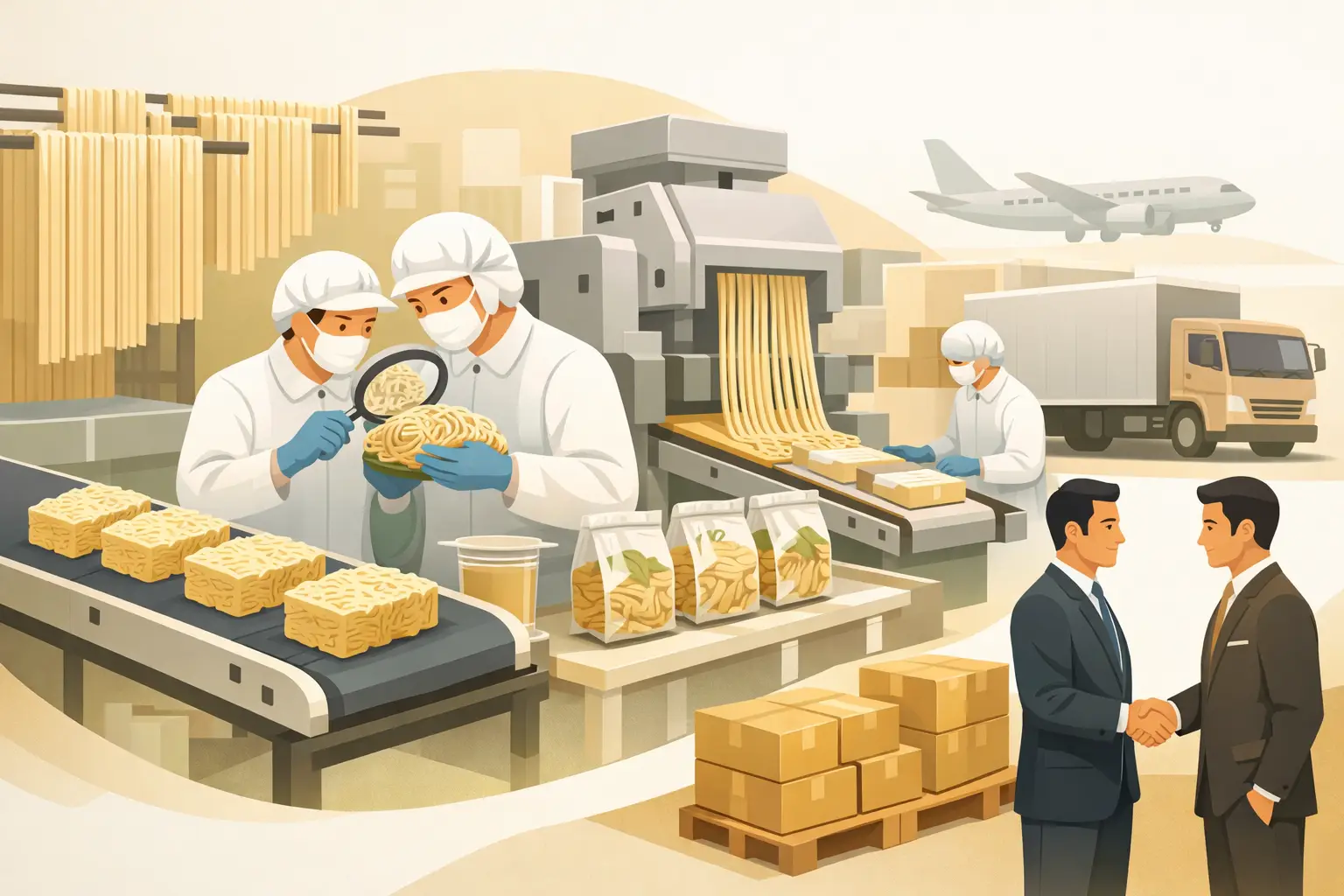 Scaling Up: How Commercial Noodle Production Works