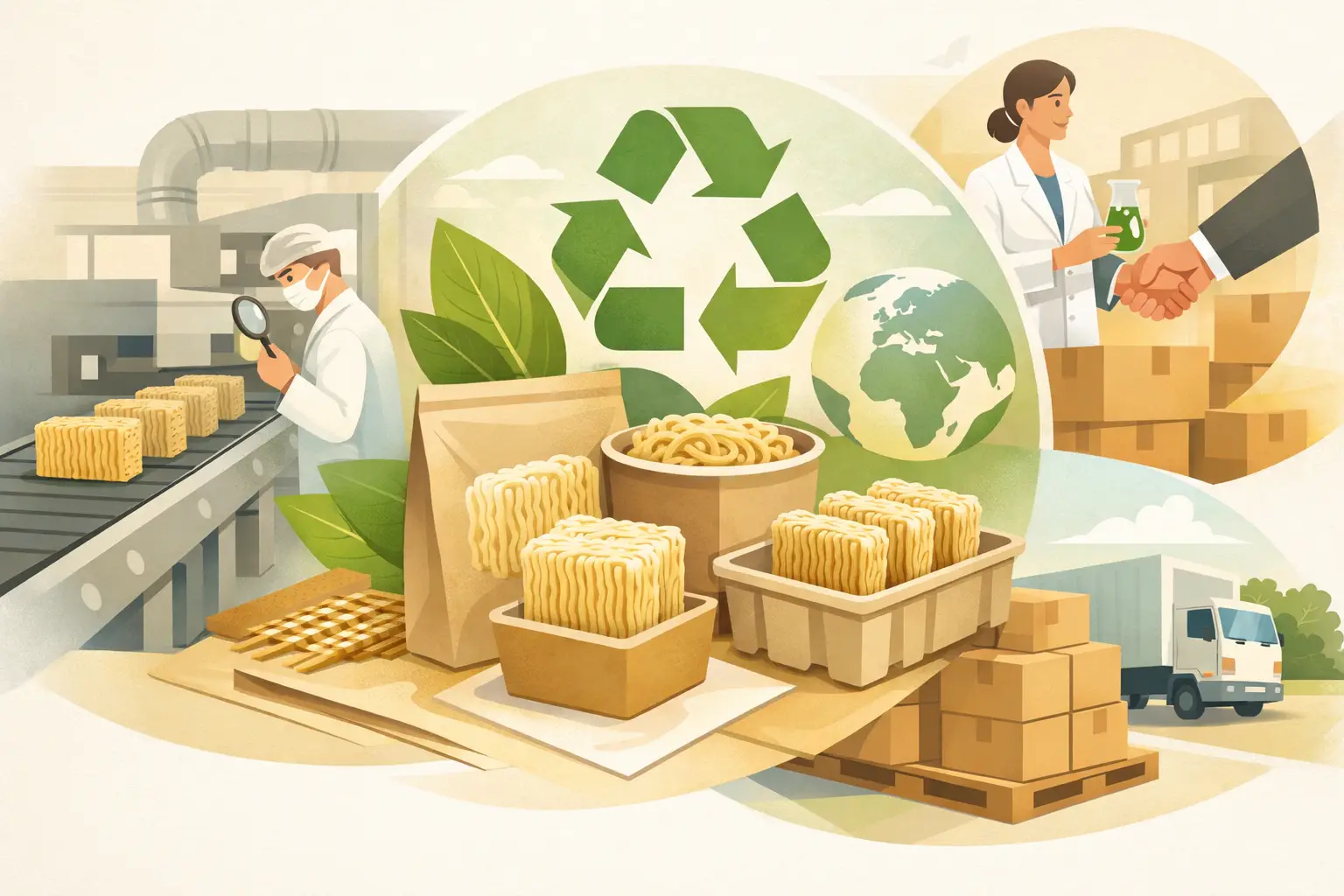 Noodle OEM Packaging Trends: Sustainable Solutions