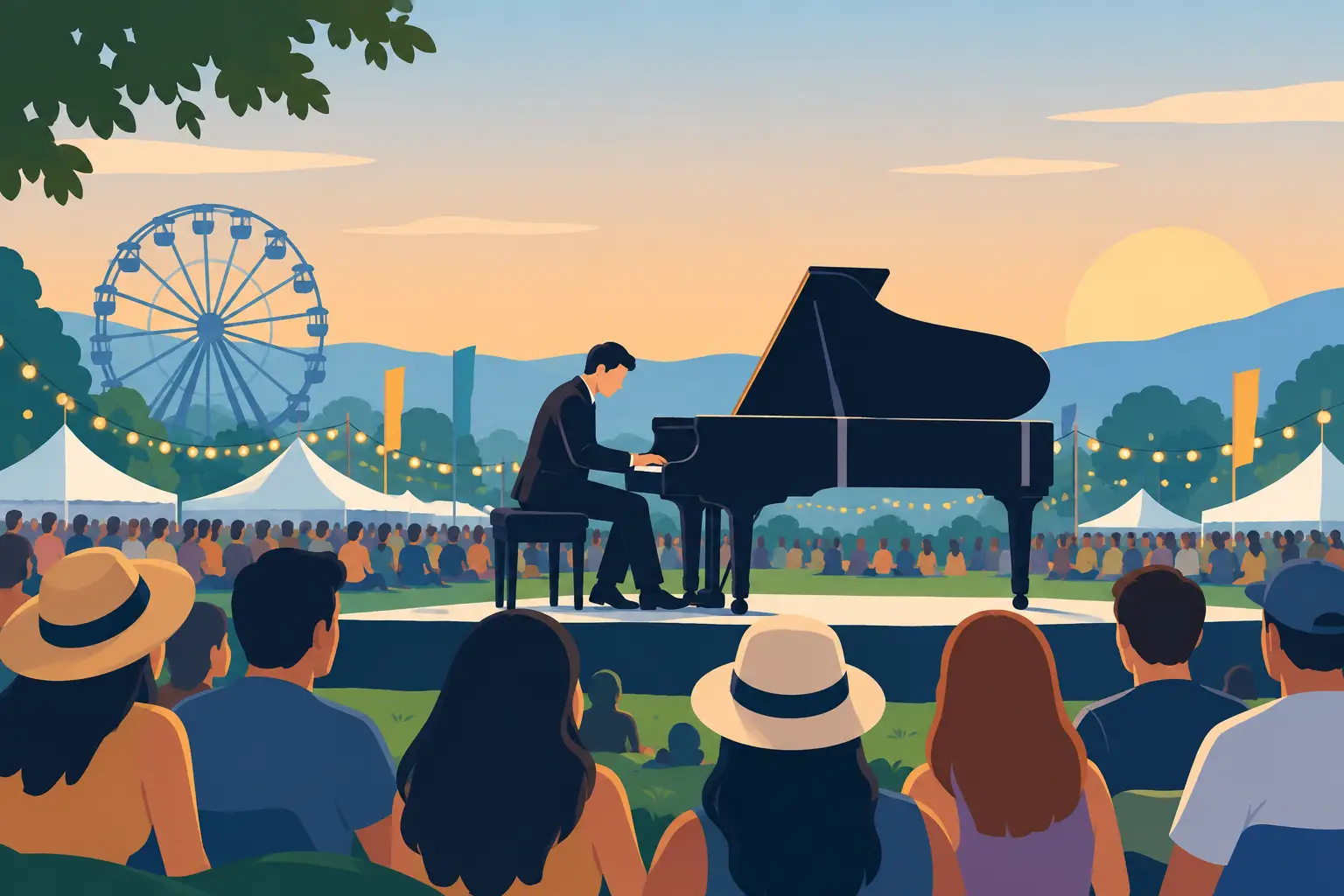 Festival piano entertainment