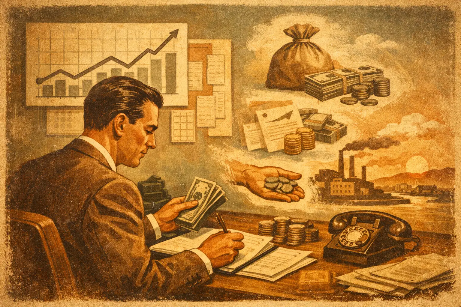 Illustration for the article “Cash Forecasting: Know What Your Business Can Pay”