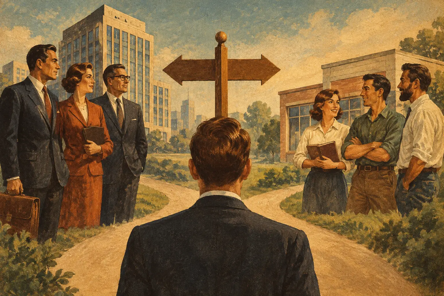 Illustration for the article “C Corporation Versus Partnership: Which Fits?”