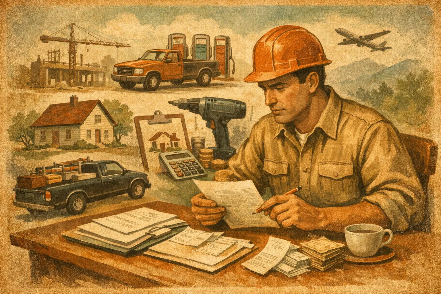 Illustration for the article “Best Tax Deductions for Contractors in 2026”