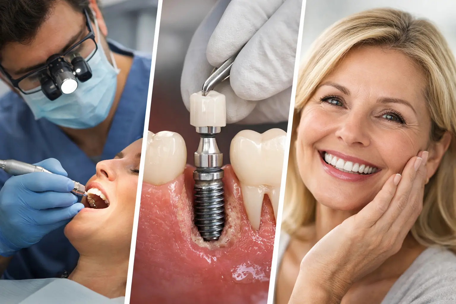 An Implant Treatment Example From Start to Smile