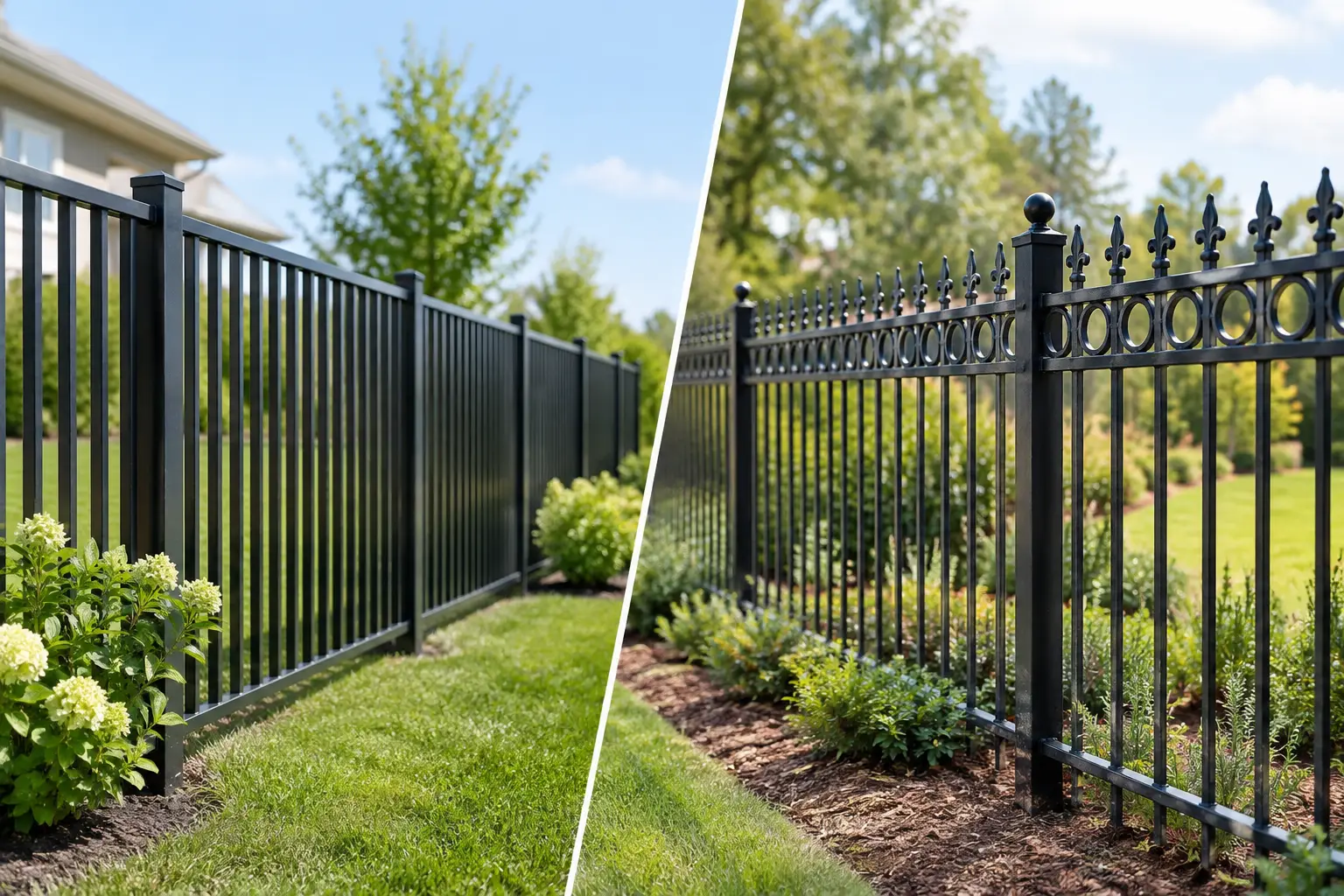 Aluminum Fence Versus Wrought Iron for Your Yard