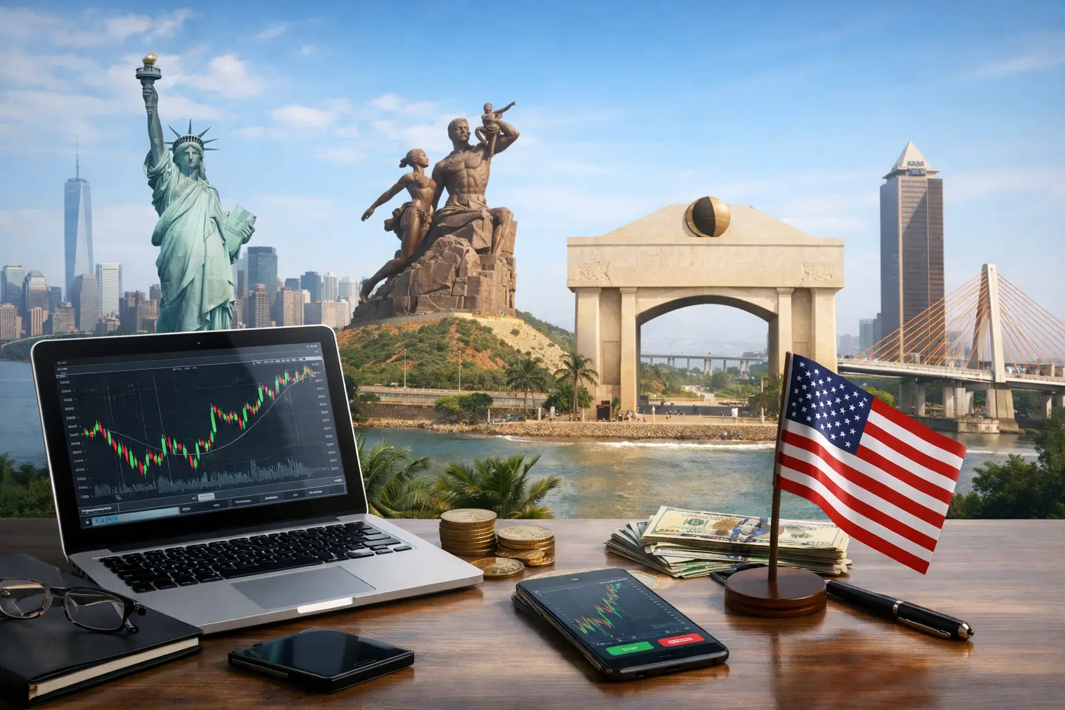 Illustration : Comment acheter des actions BRVM depuis les USA