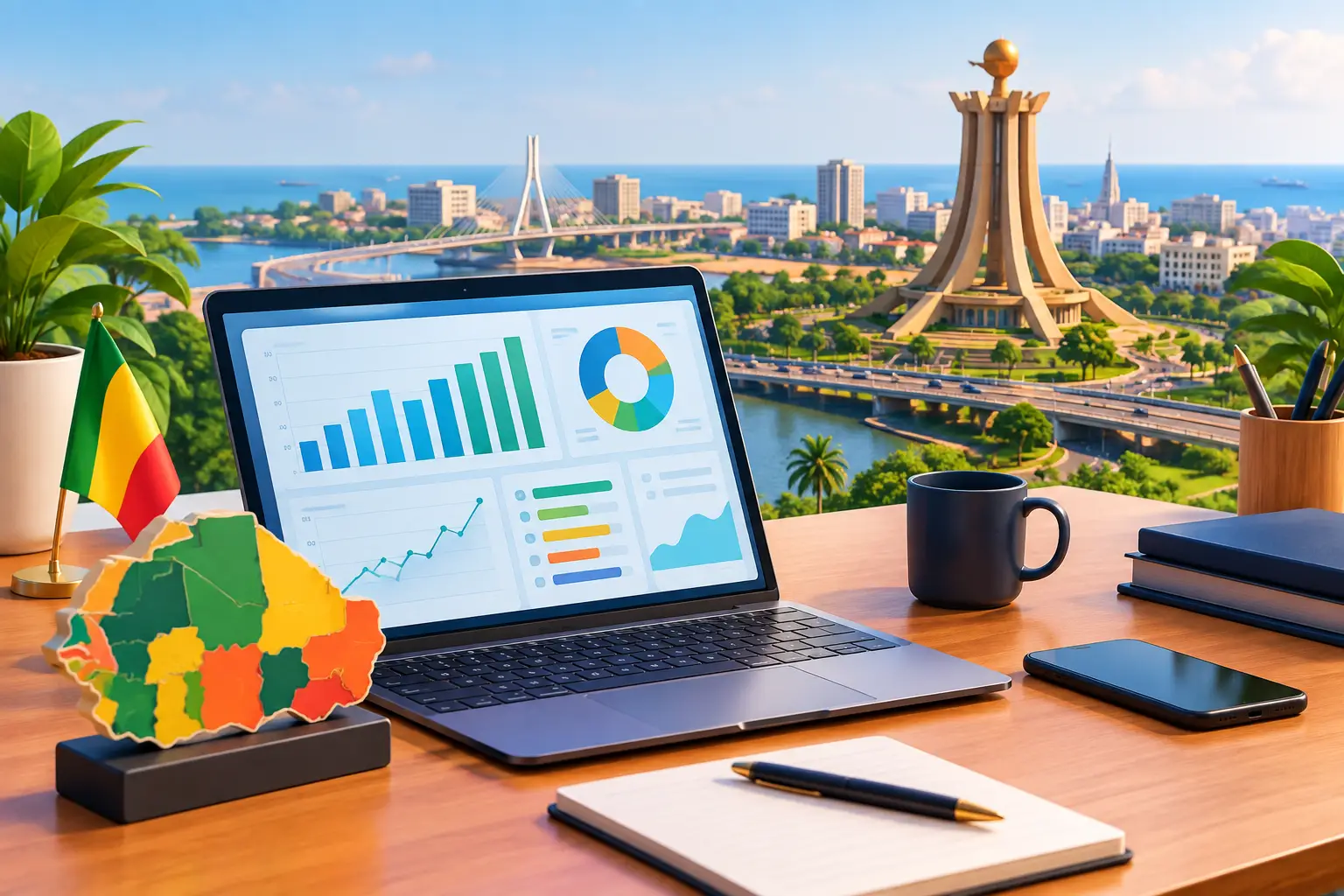 Illustration : Tableau de bord financier pour décider vite