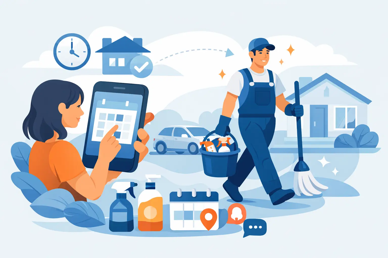 Same Day Cleaning Booking Made Simple
