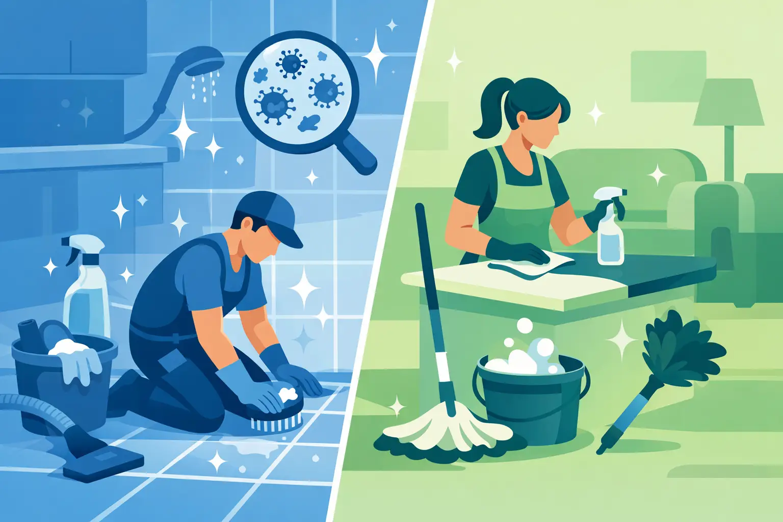 Deep Cleaning vs Regular Cleaning Explained