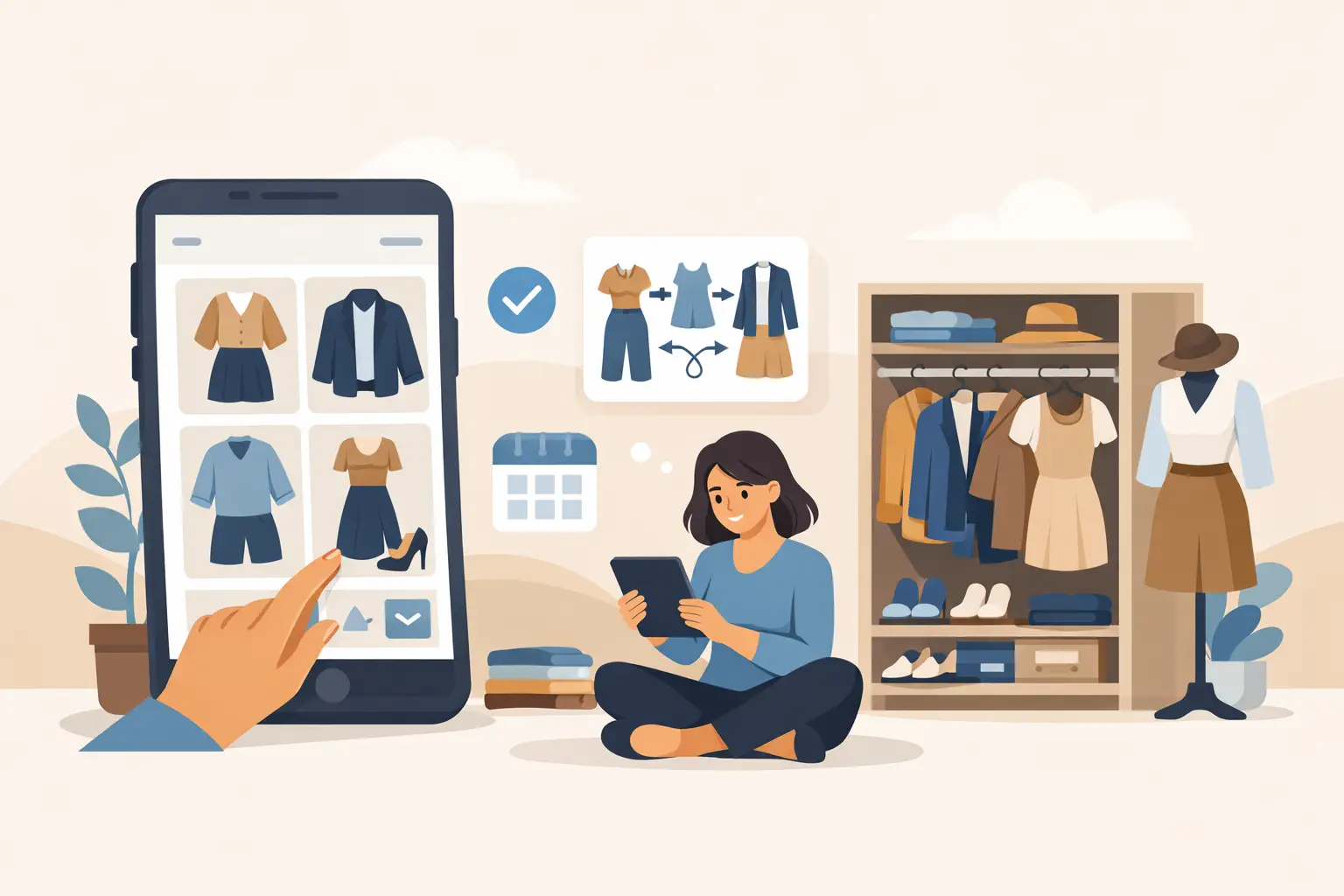 Guide to Organizing Outfits in a Wardrobe App