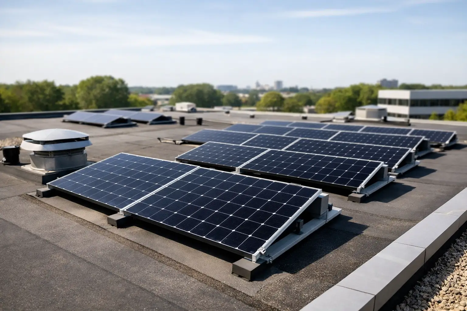 Zonnepanelen voor plat dak: waar let u op?