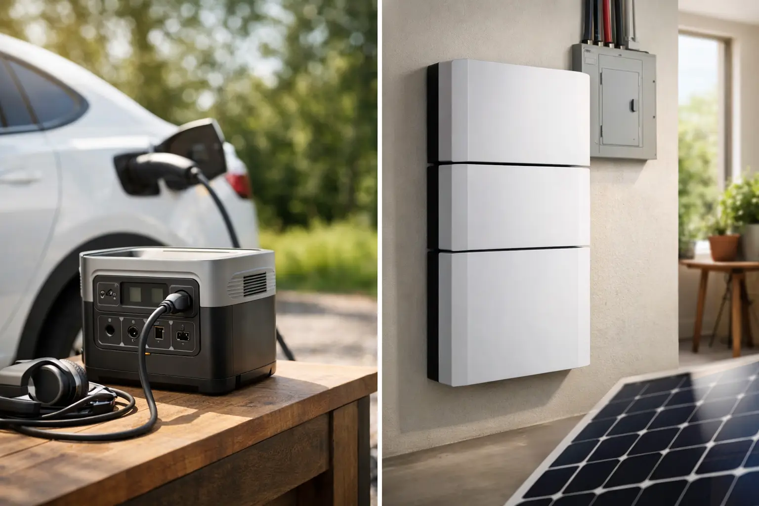 Wat is het verschil tussen een stekkerbatterij en thuisbatterij?