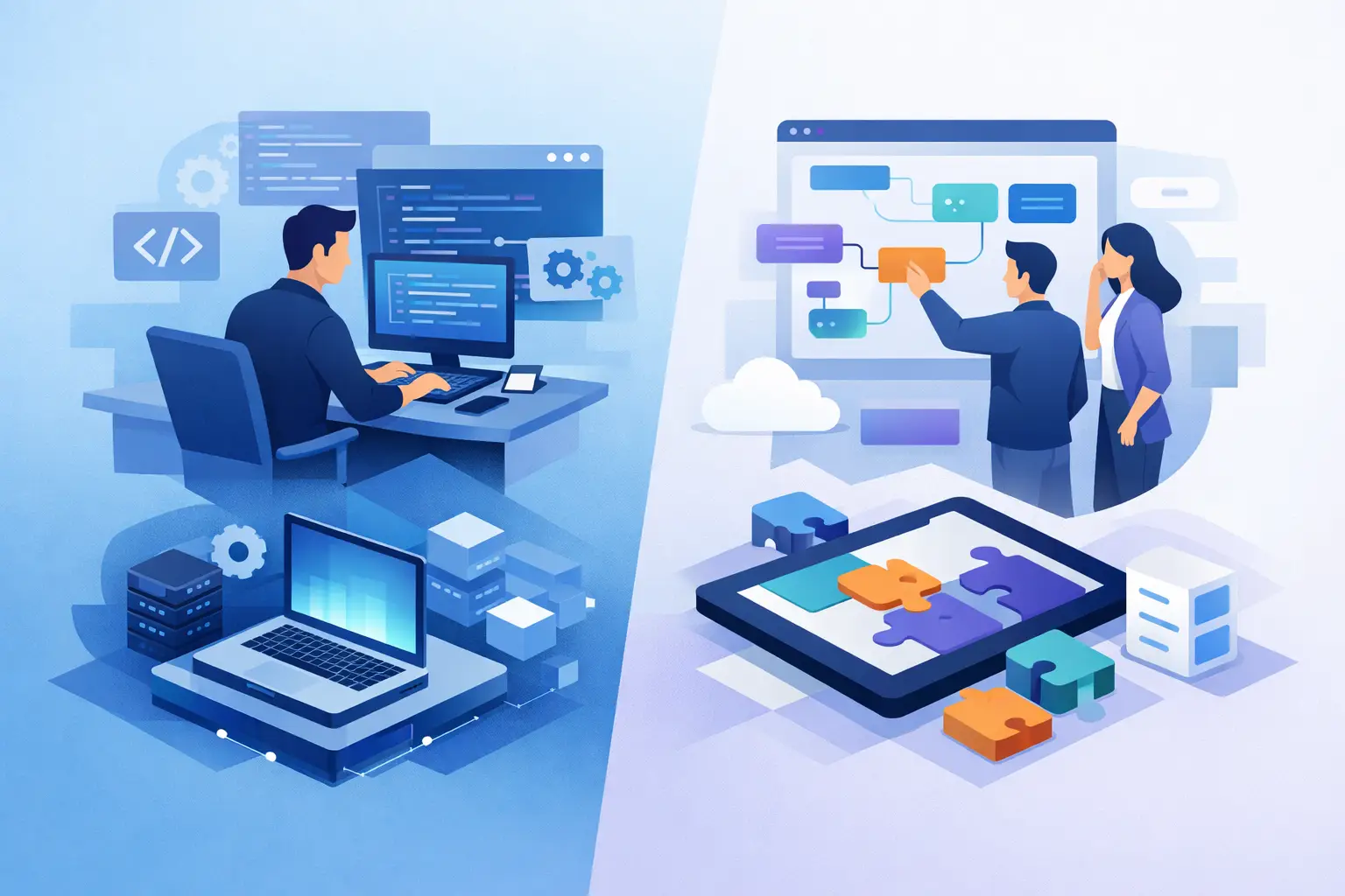 Custom Development vs Low-Code Platforms