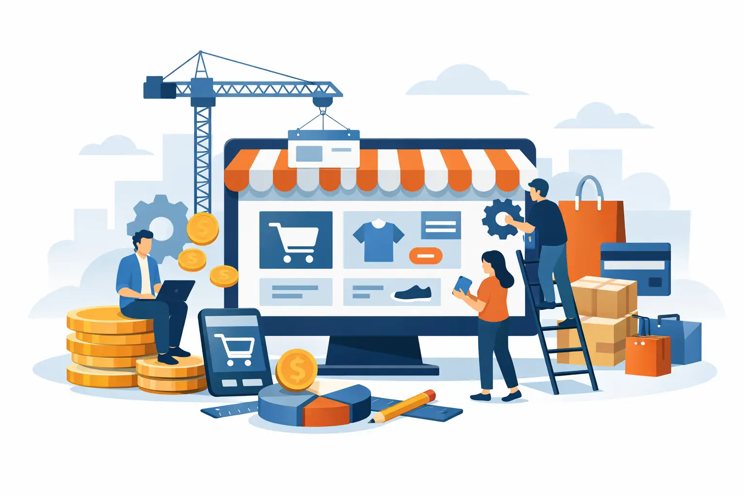 How much does a custom online store cost