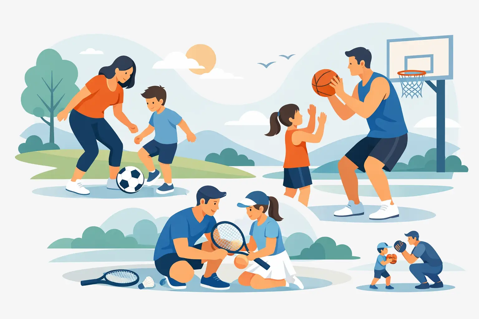 Parent-Child Sports Activities That Build Skills