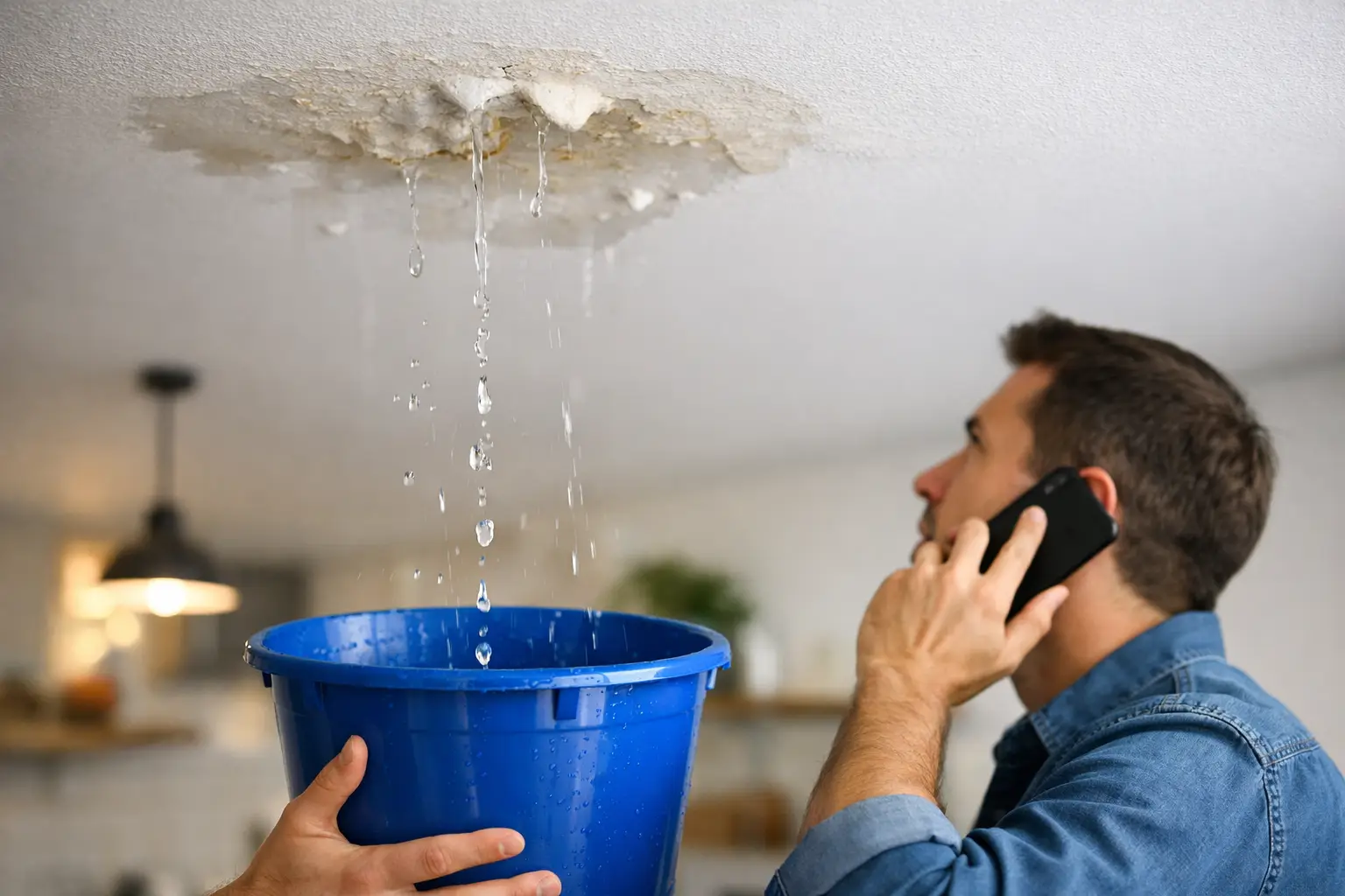 Perdita acqua soffitto: cosa fare subito