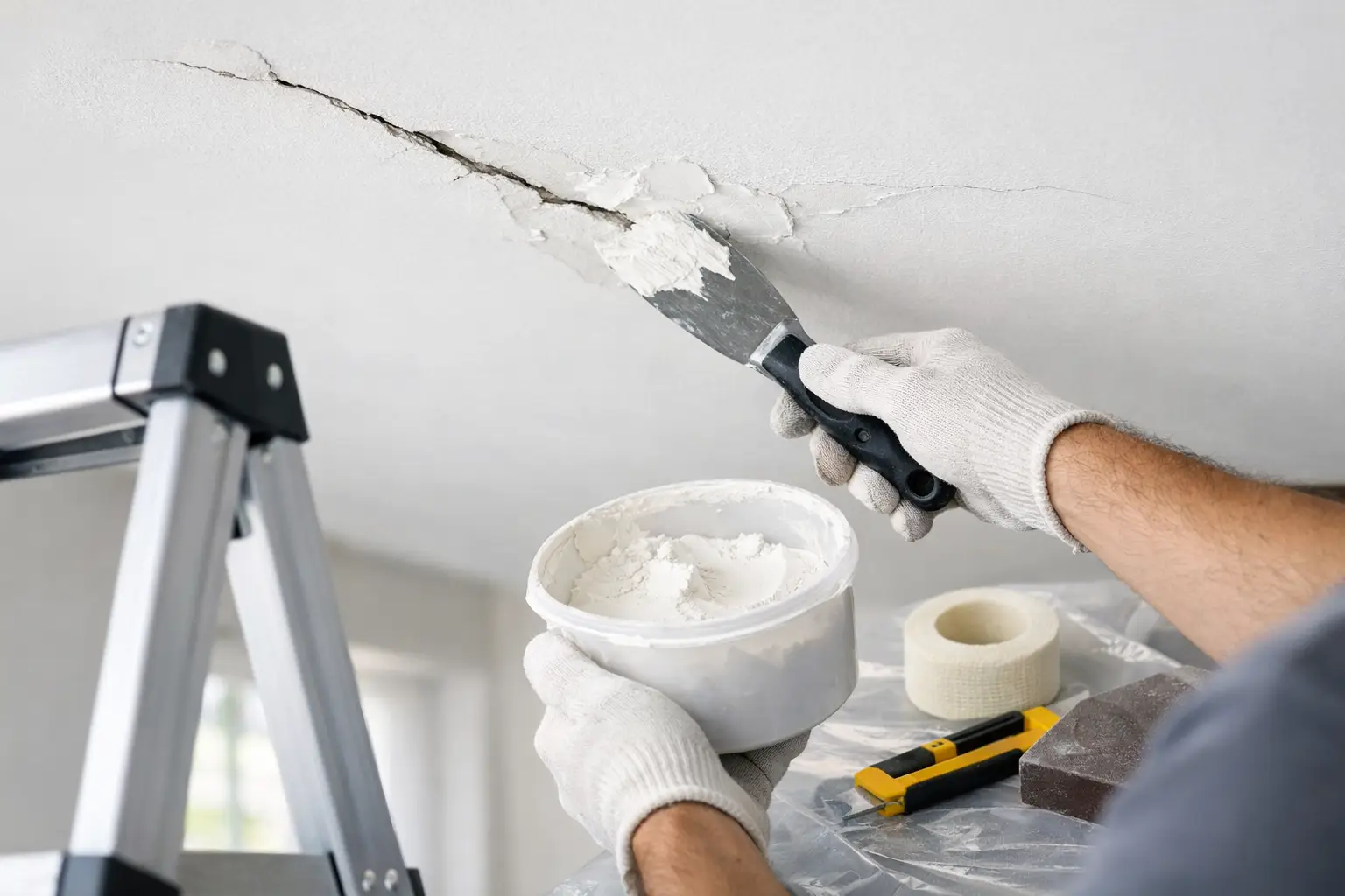How to Fix Ceiling Cracks Properly