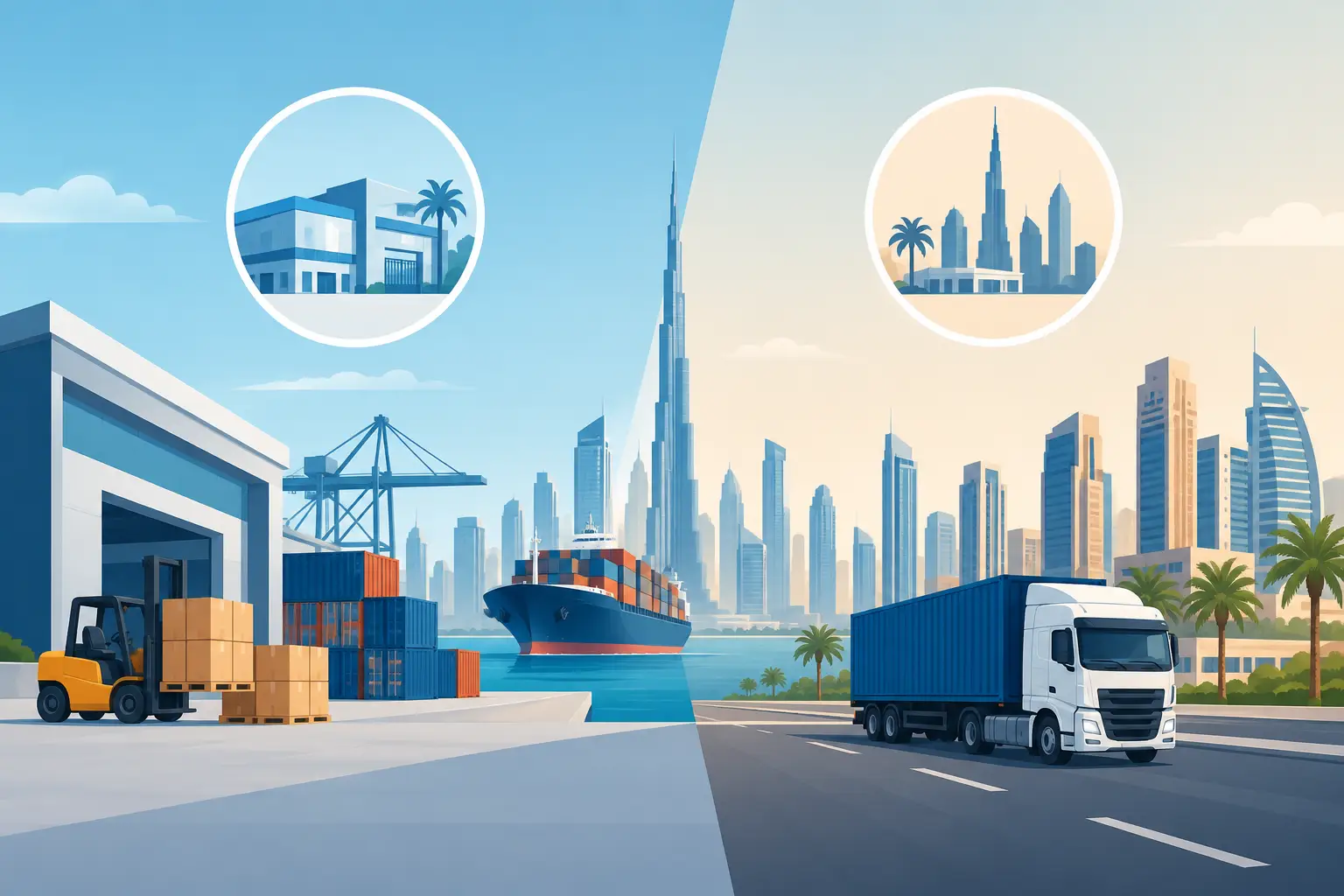 Free Zone Versus Mainland Imports in Dubai