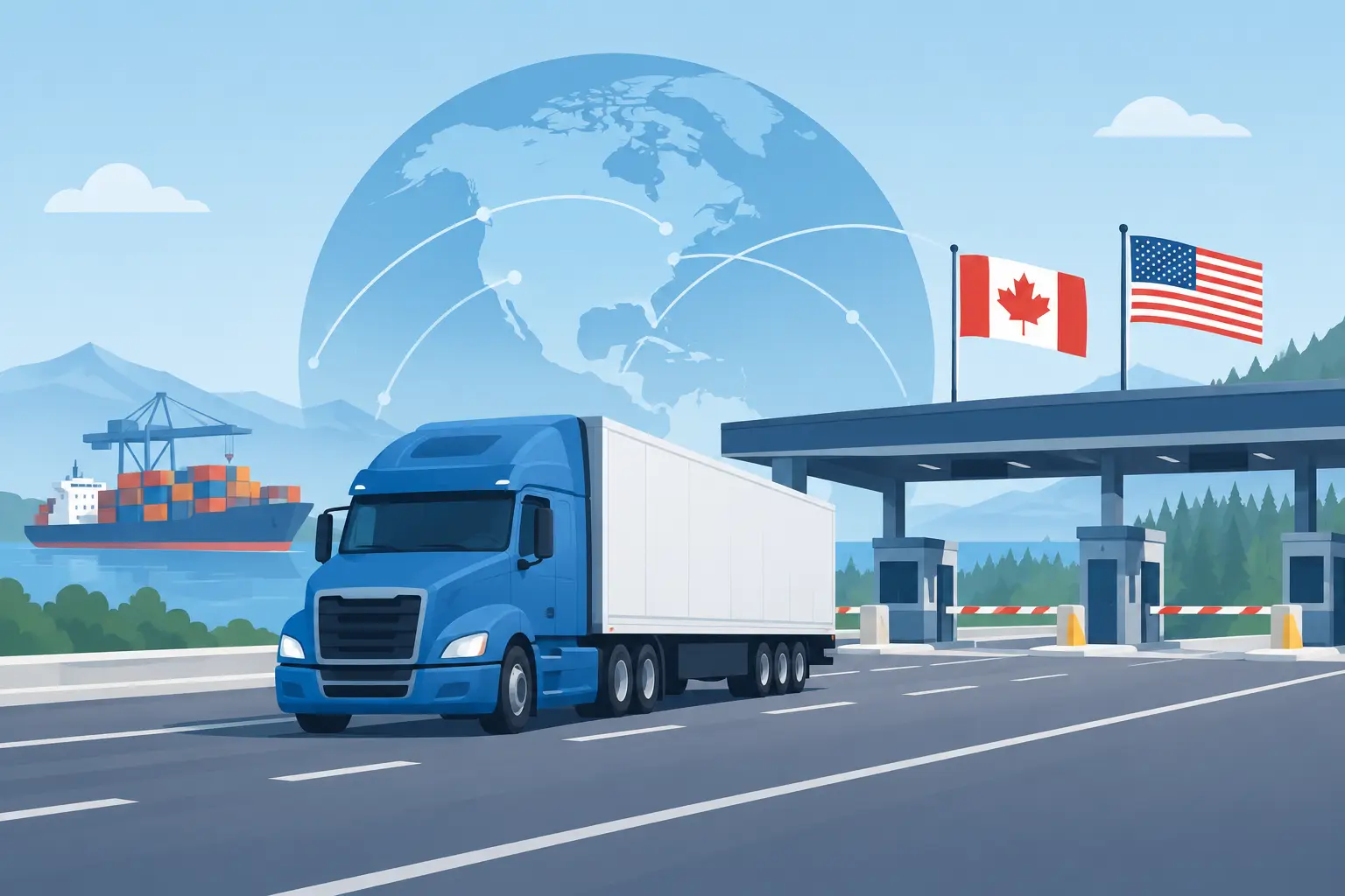 How to Arrange Cross Border Trucking for Trade