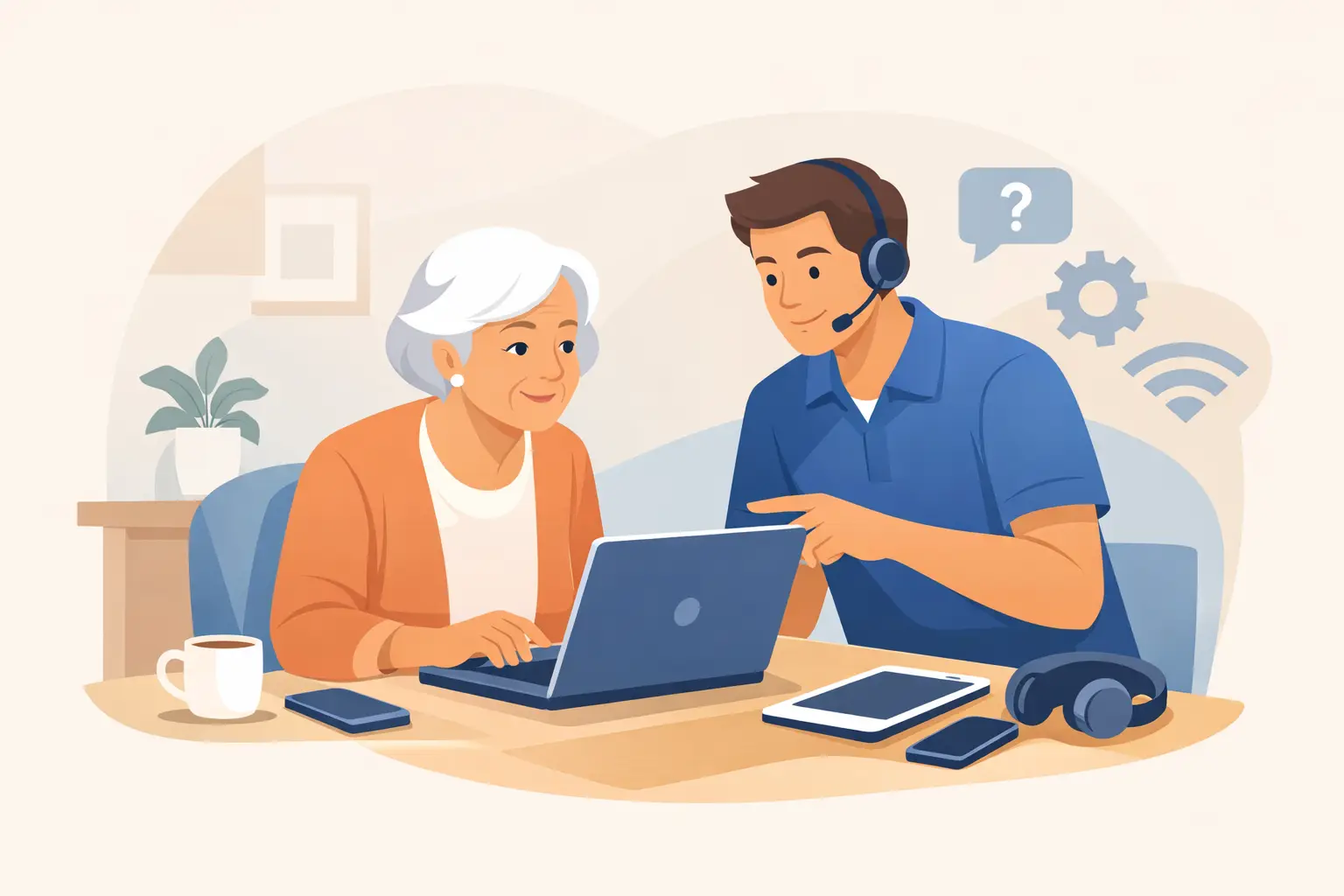 Computer Help for Seniors at Home