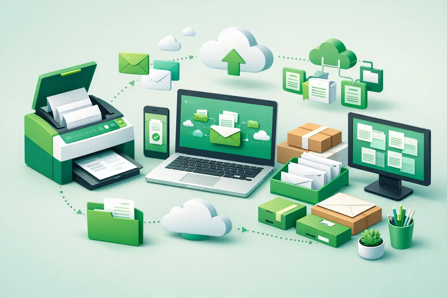 Dropscan für Unternehmen: Post digital organisieren