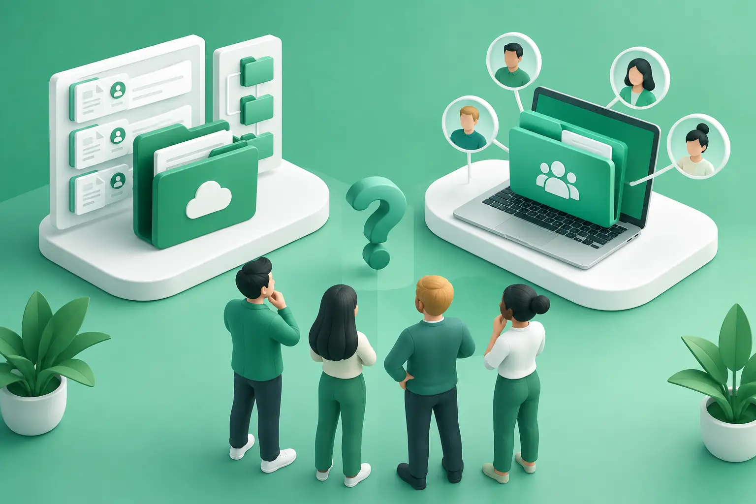 DMS oder Shared Drive: Was passt zu Ihrem Team?
