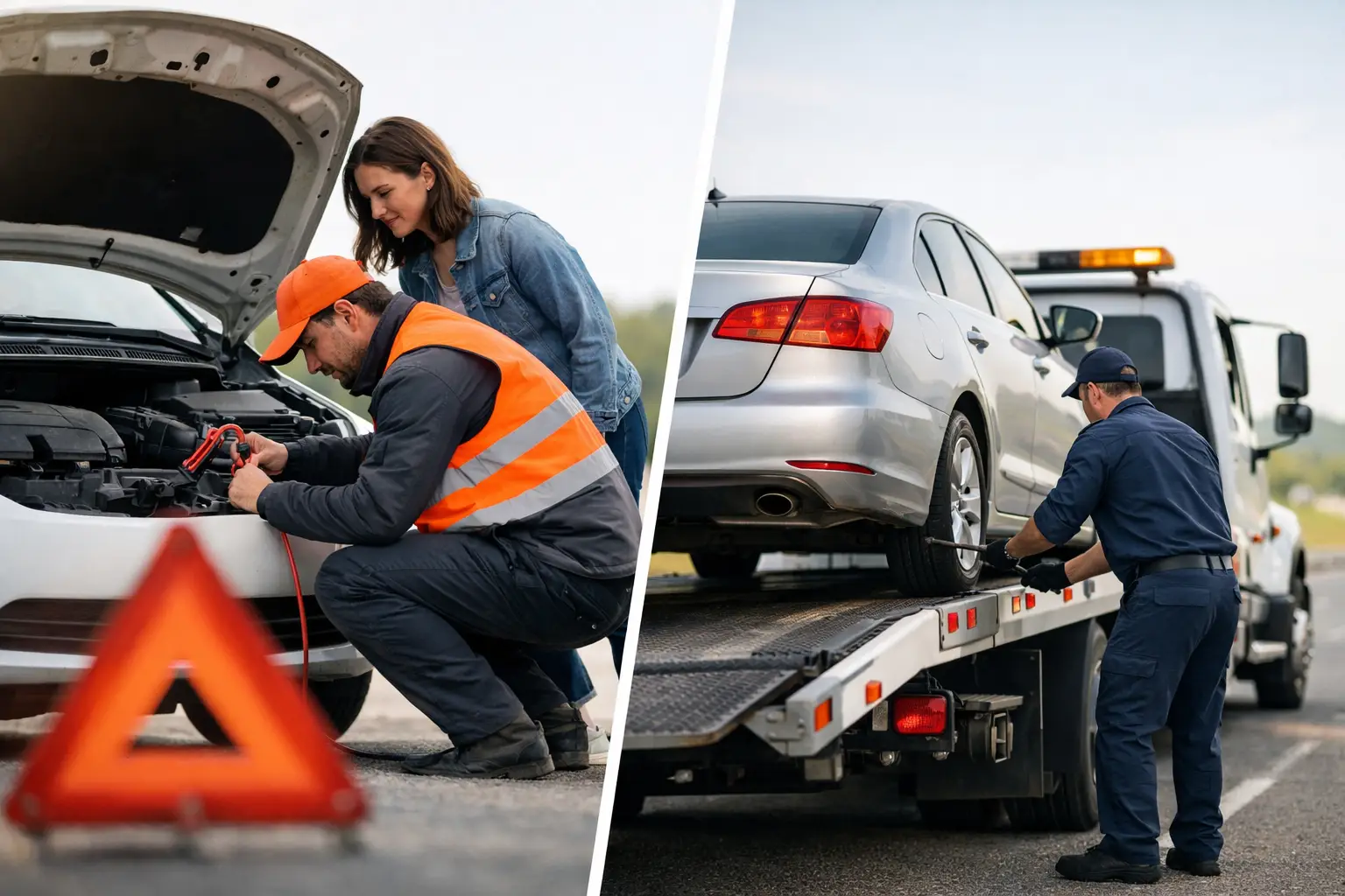 Roadside Assistance Versus Towing Service