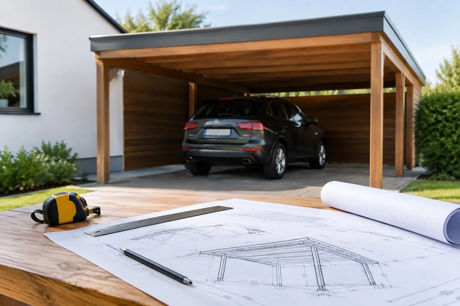 Welche Maße braucht ein Carportplan wirklich?