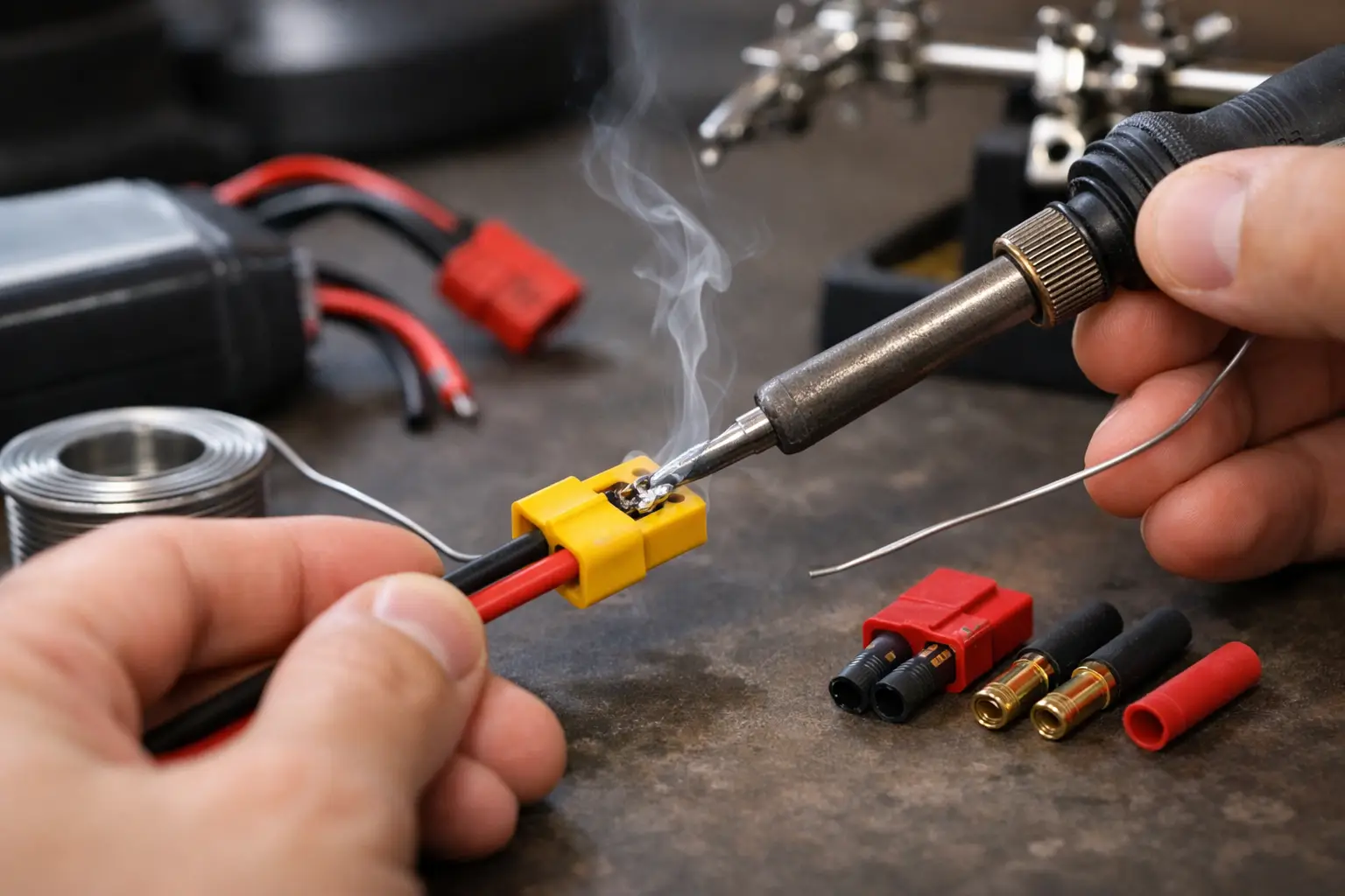 How to Solder RC Battery Connectors Safely
