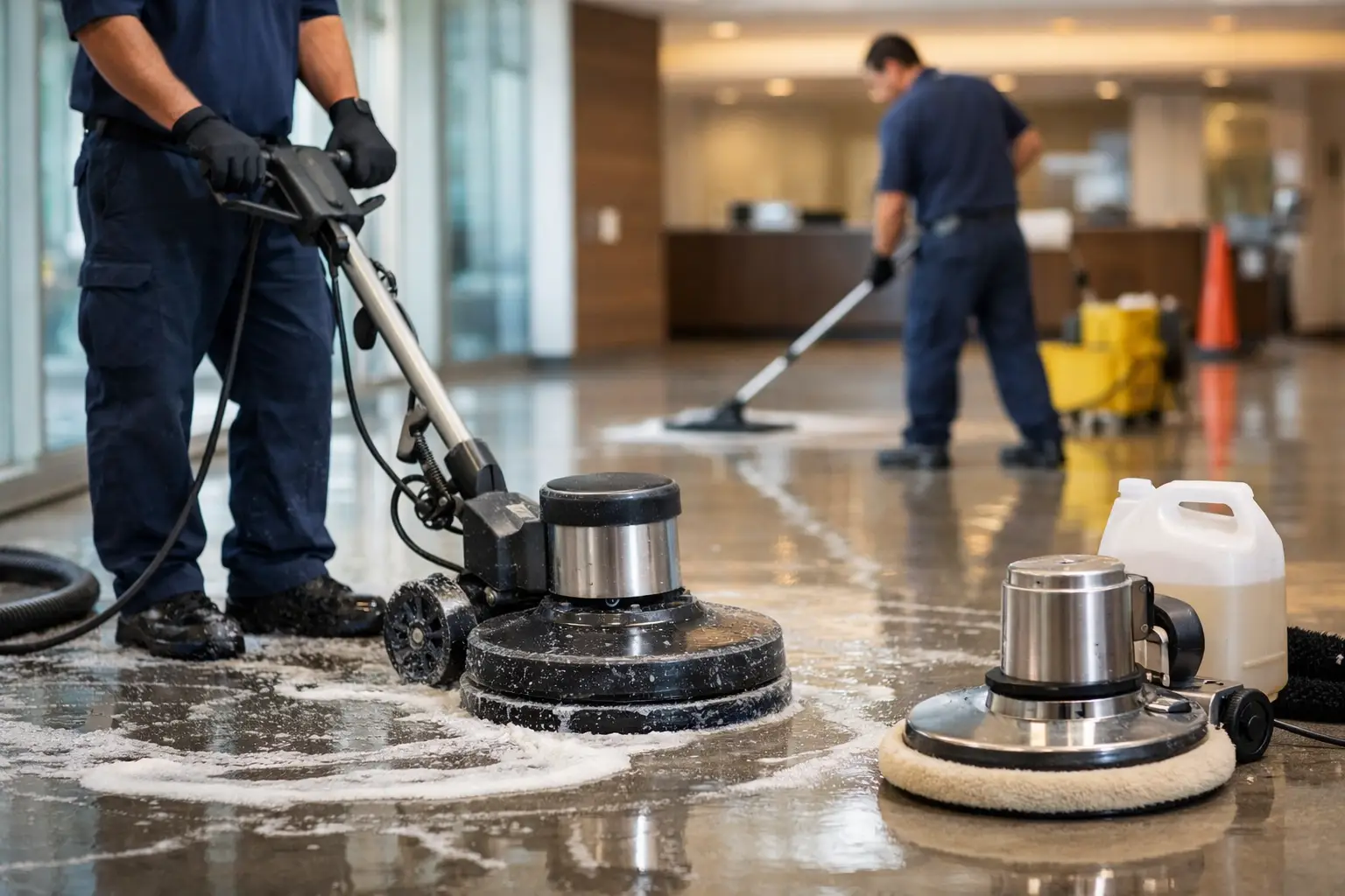 Commercial Floor Stripping and Waxing