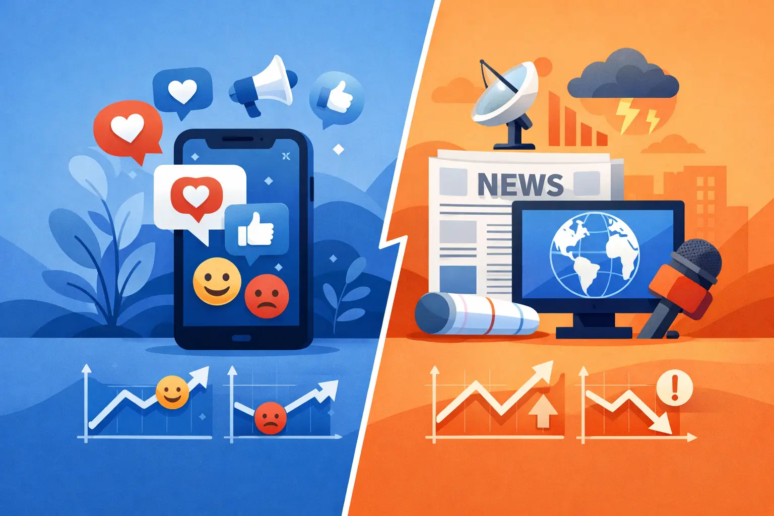 Social Sentiment vs News Sentiment