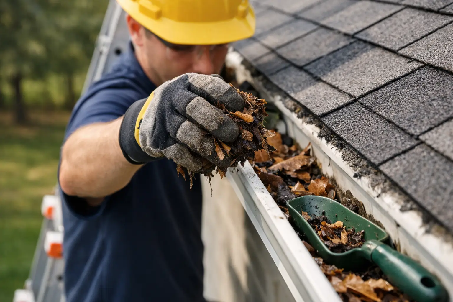 How to Clean Clogged Gutters Safely