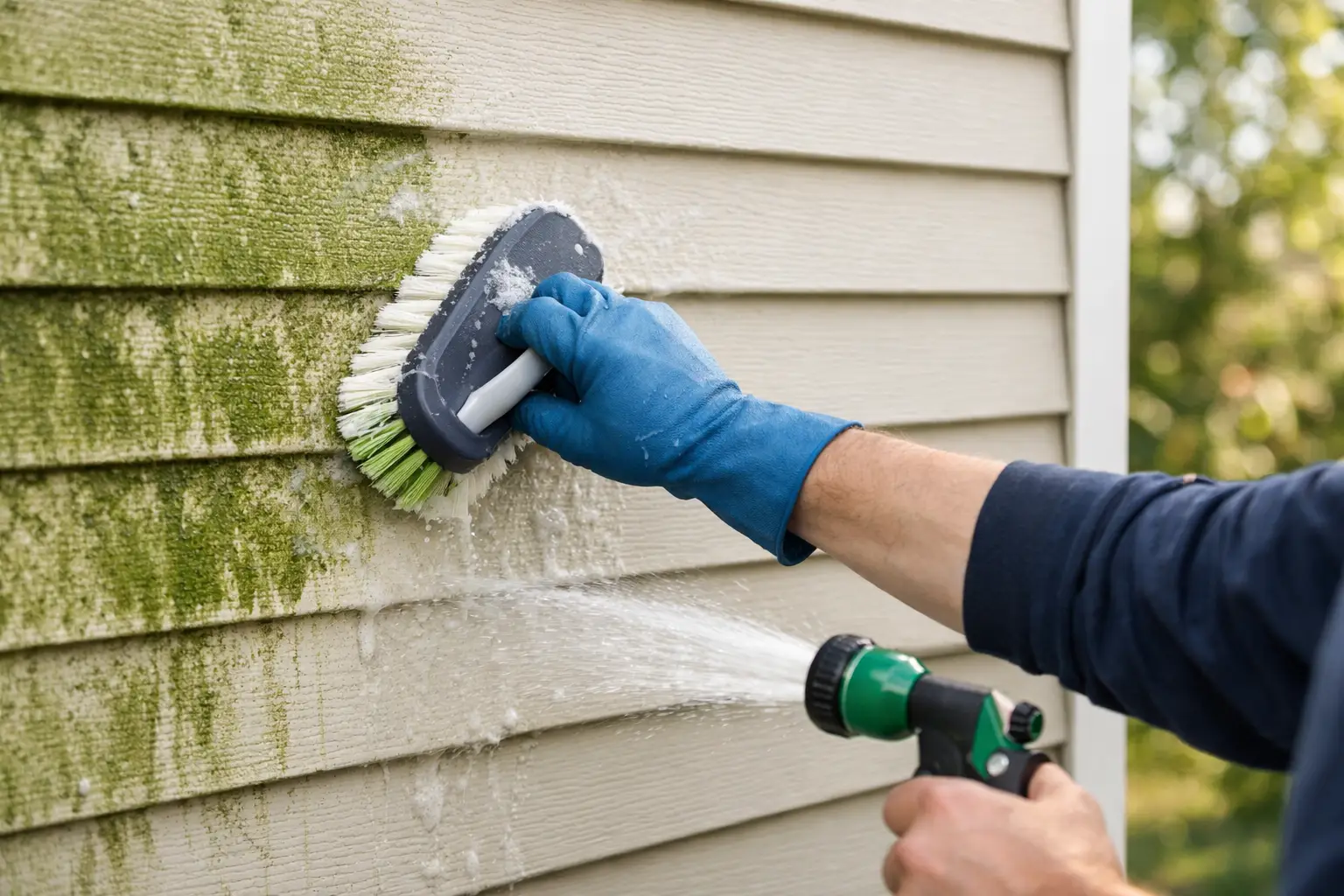 How to Remove Algae From Siding Safely