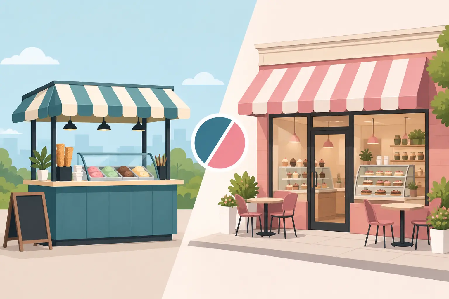 Kiosk Versus Retail Dessert Store: Which Wins?
