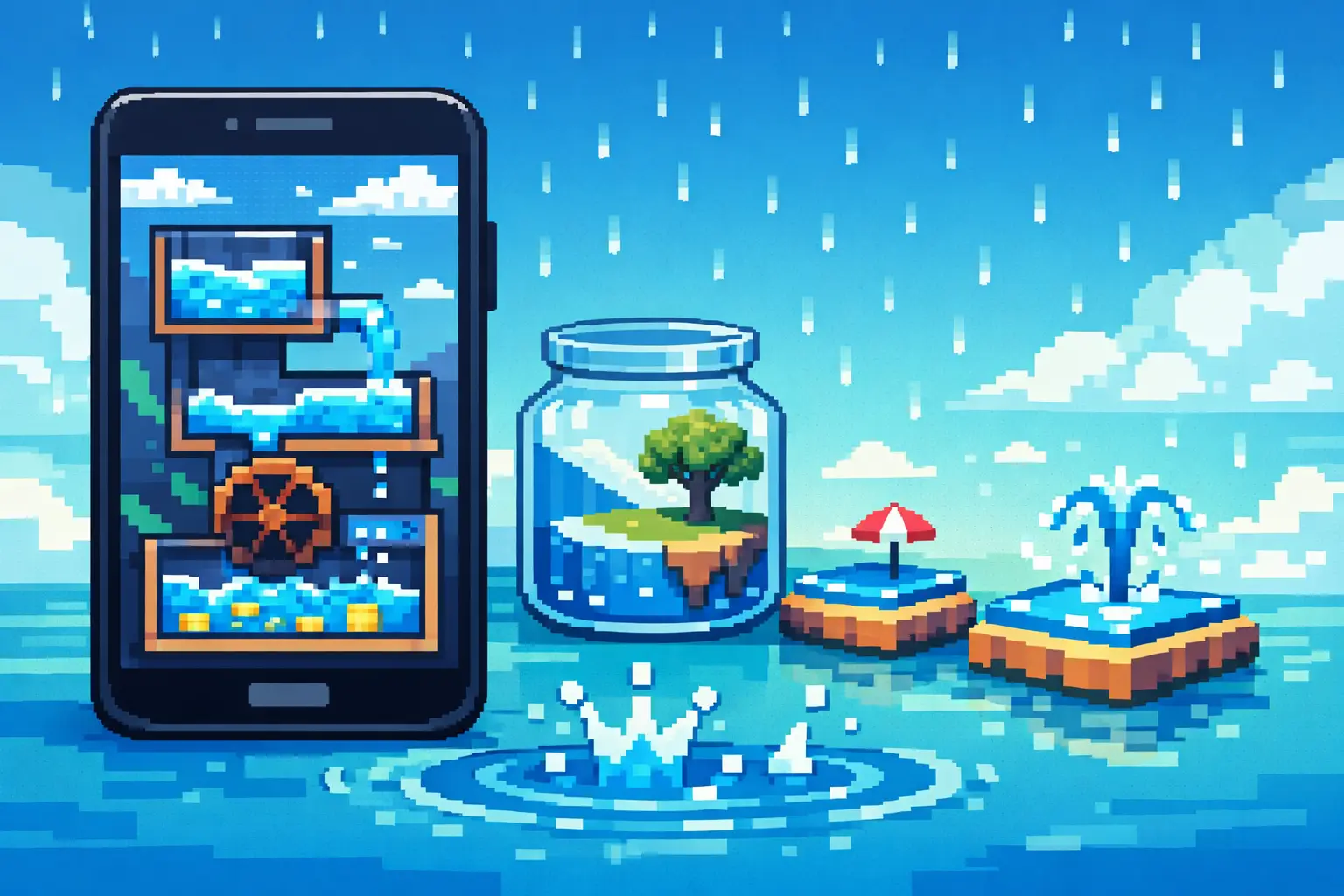 Water Physics Idle Game Review for Calm Play