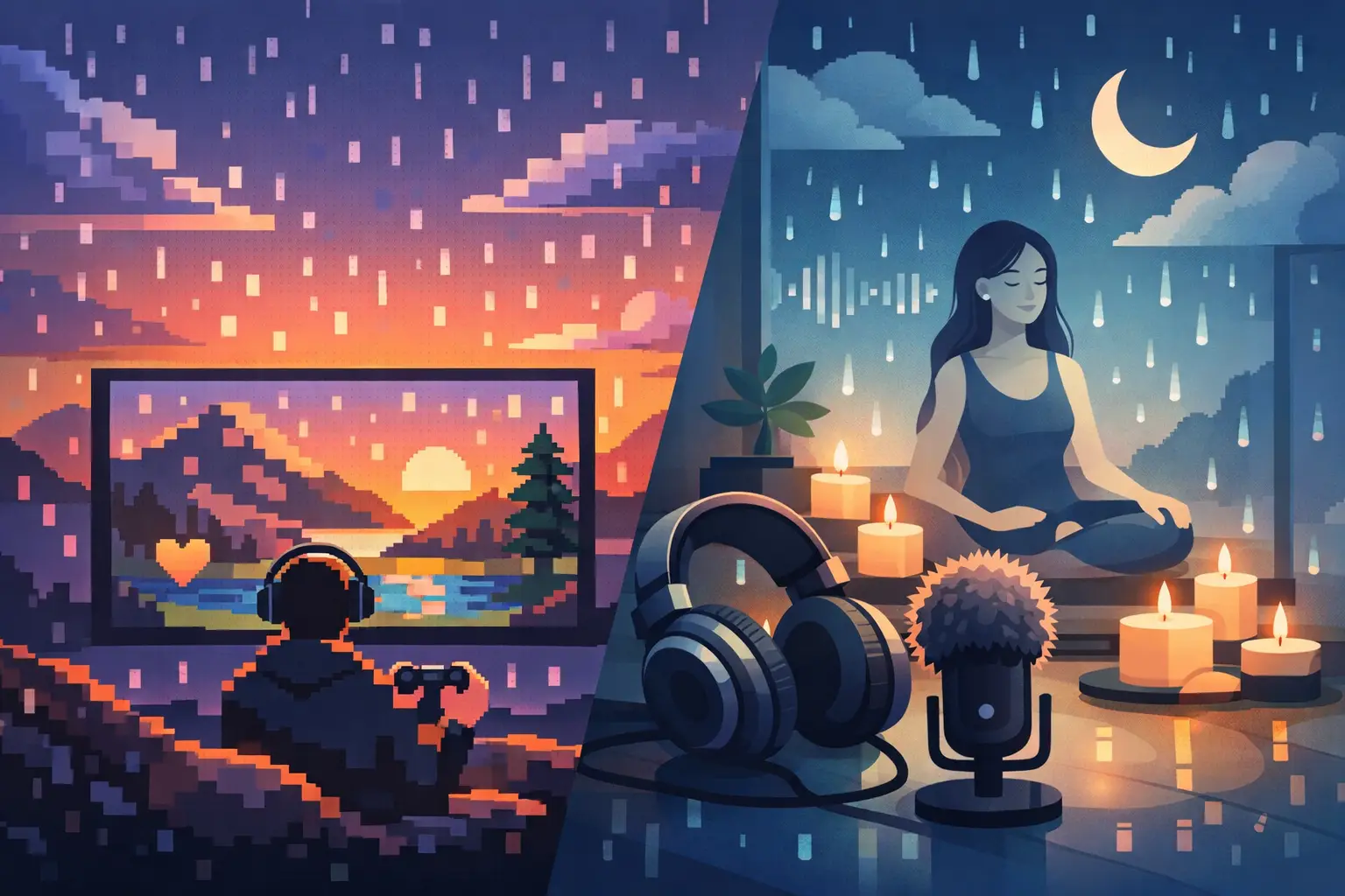 Ambient Games Versus ASMR Videos for Calm
