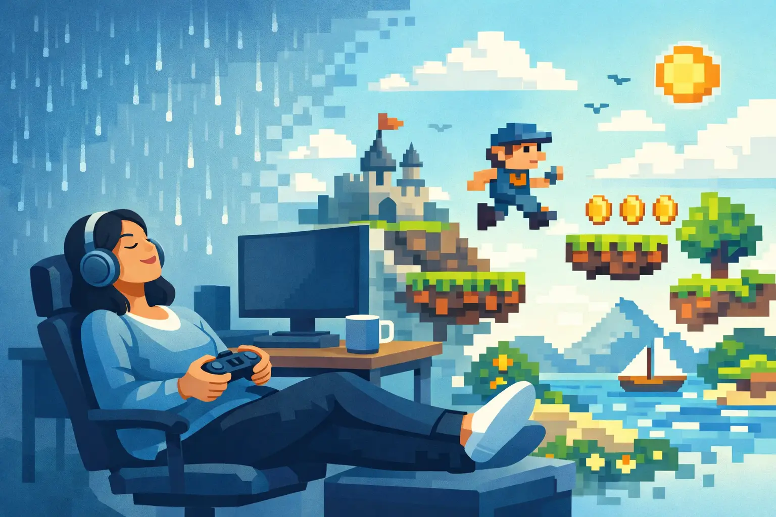 How to Use Games for Decompression Without Pressure
