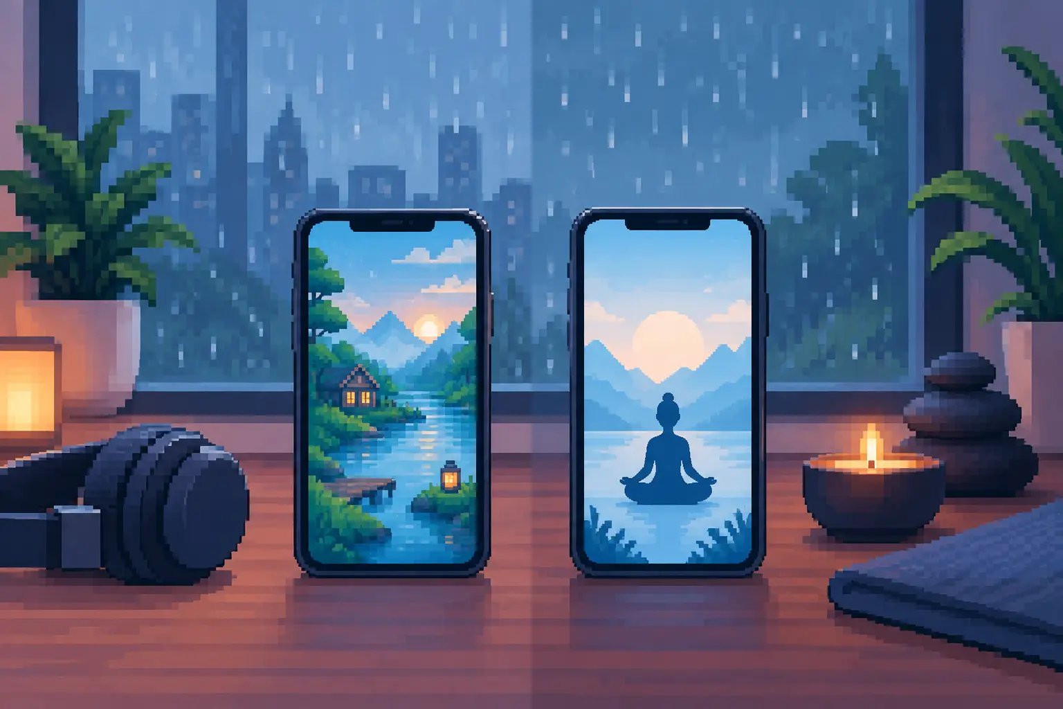 Mobile Relaxation Games vs Meditation Apps