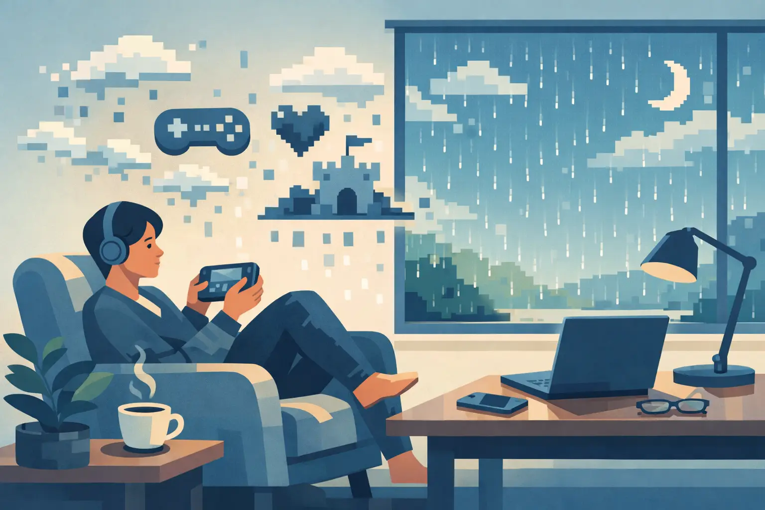 Offline Gaming for Calmer, More Restful Breaks