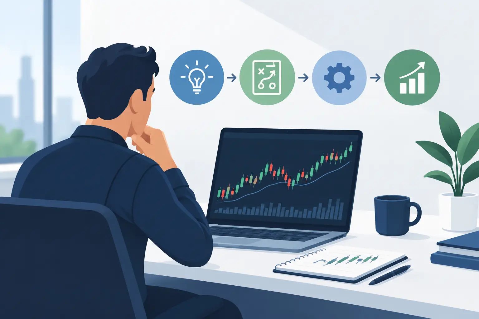 Plain English Strategy Builder for Active Traders