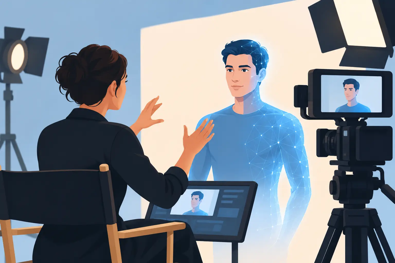 How to Direct Generative Actors for Film