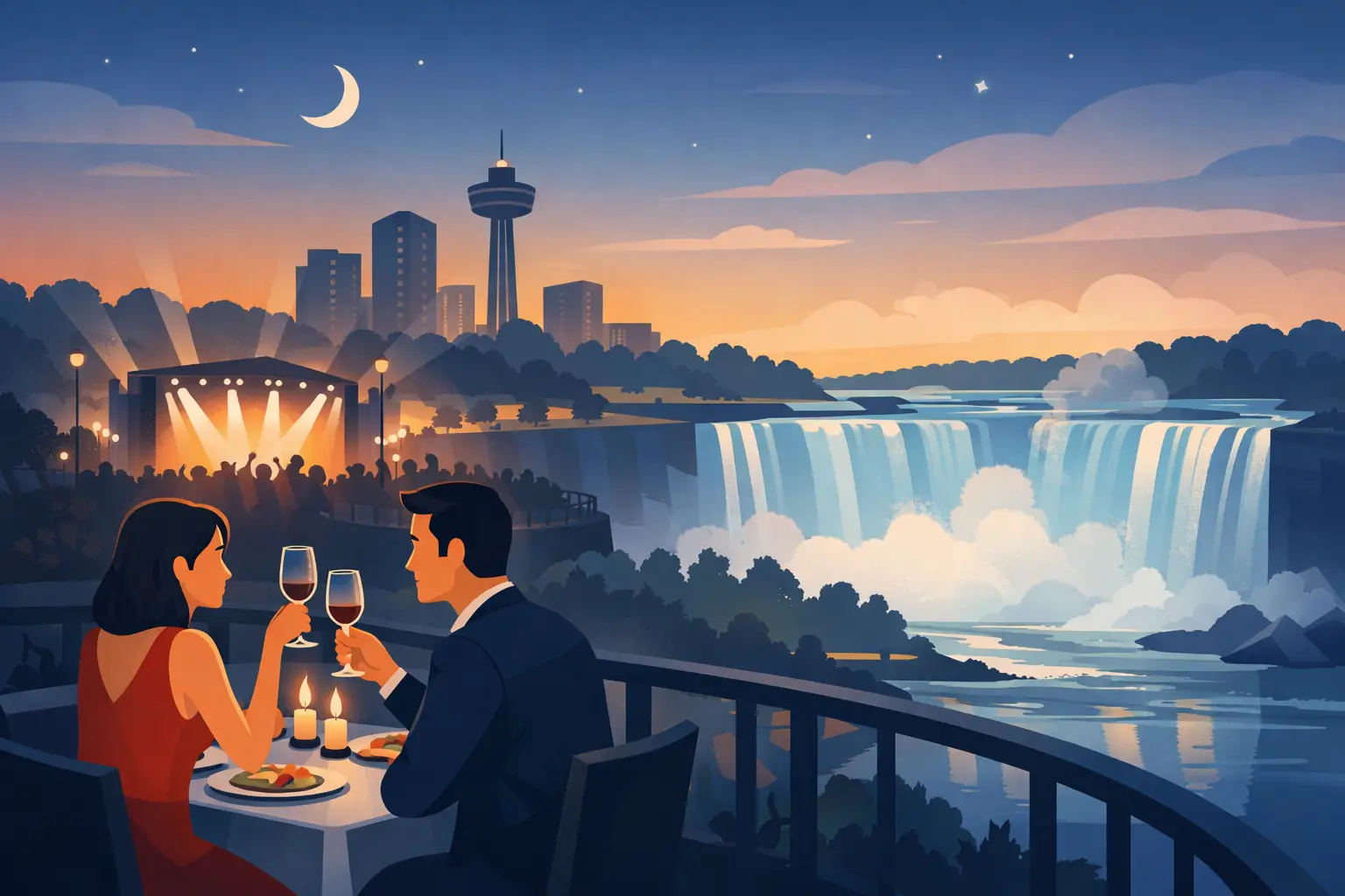 Dinner Before Concert Niagara Falls Made Special