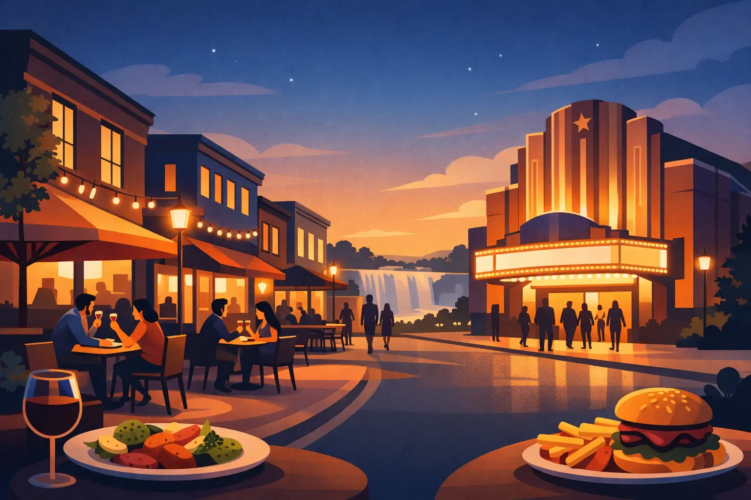 Restaurants Near Seneca Queen Concert Hall