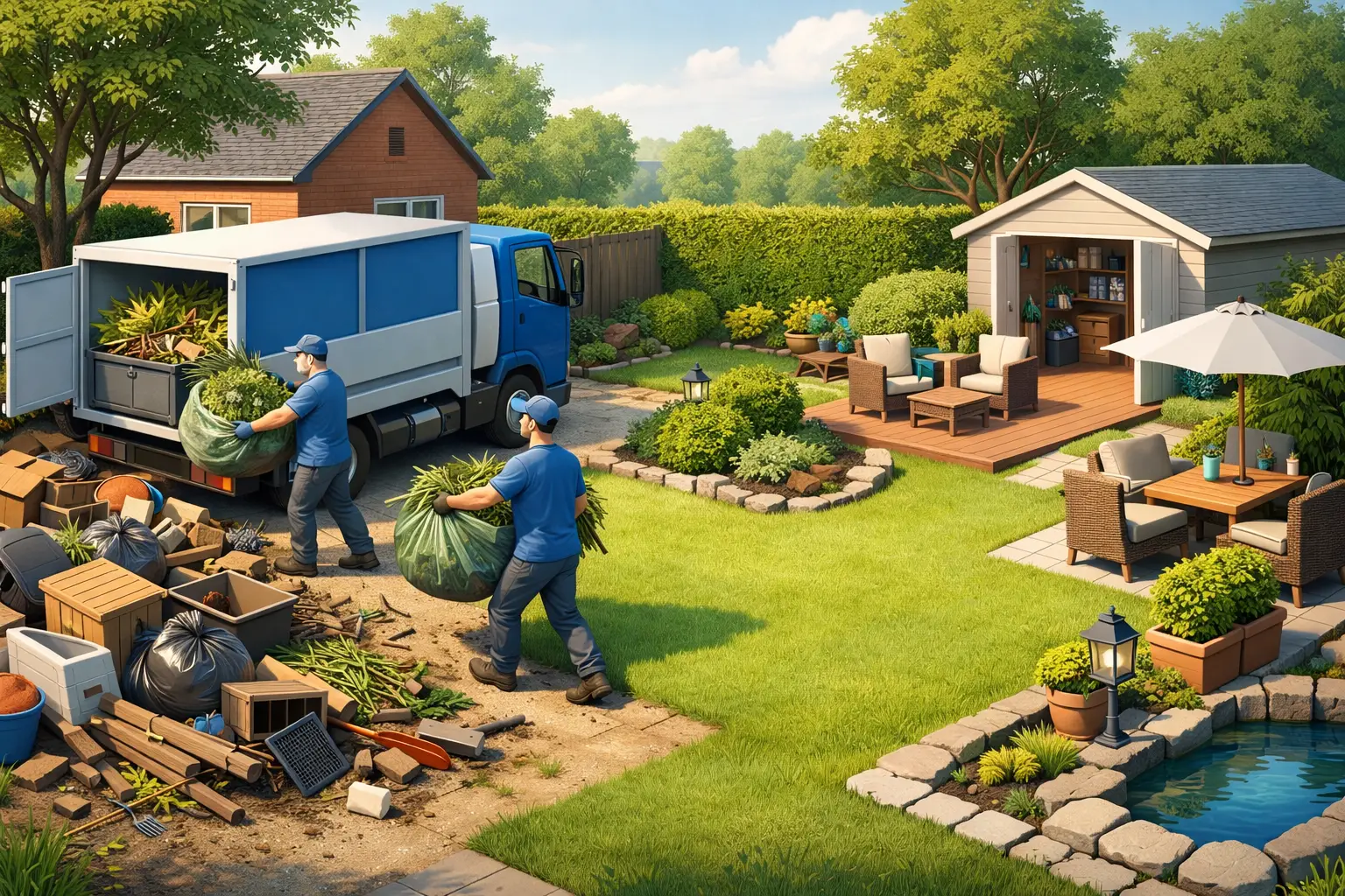 Tuin ontruimen zonder gedoe