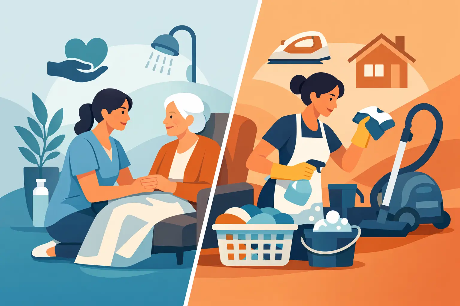 Personal Care Versus Domestic Help Explained