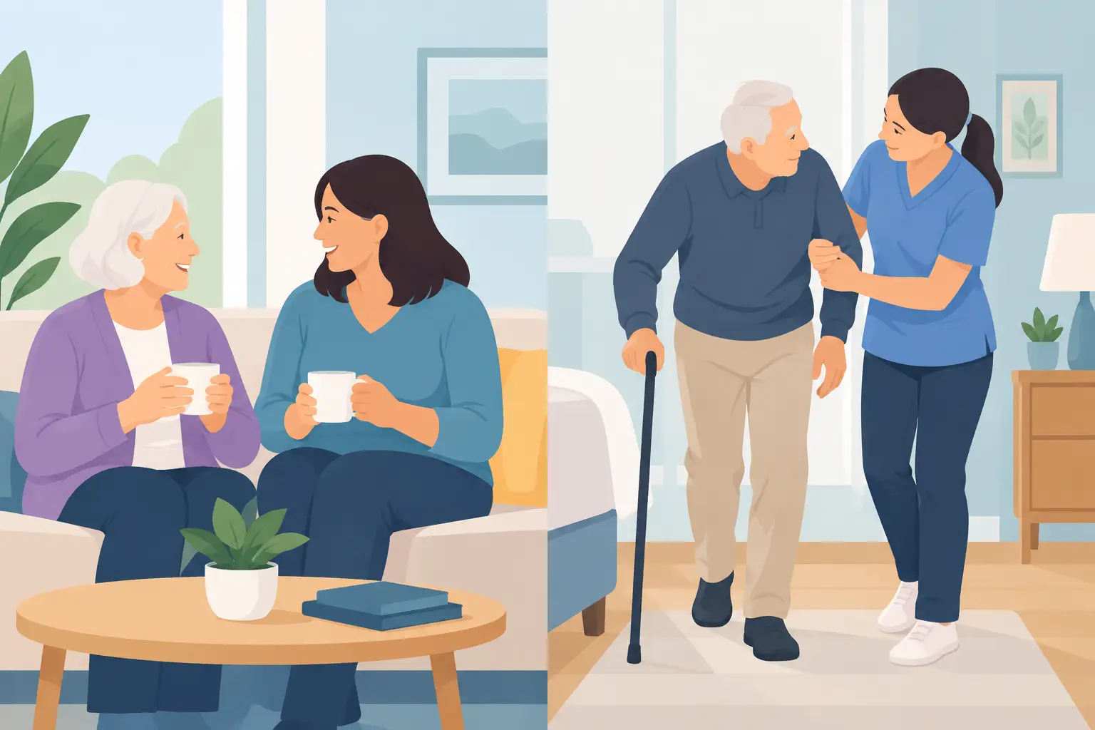 Companion Care Versus Personal Assistance